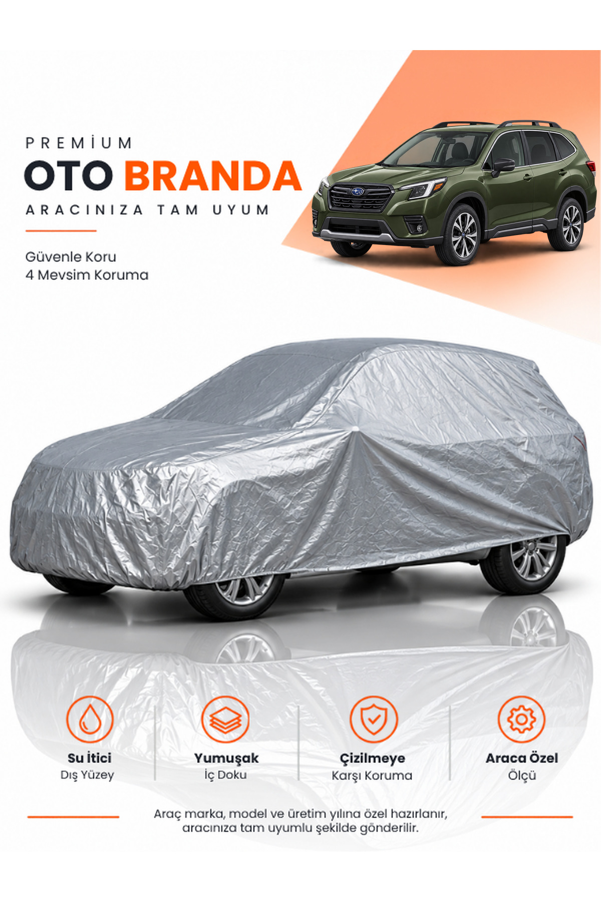 SUBARU FORESTER (2025-2026) SUV Uyumlu Araba Brandası Oto Branda Araba Örtüsü Araç Çadırı