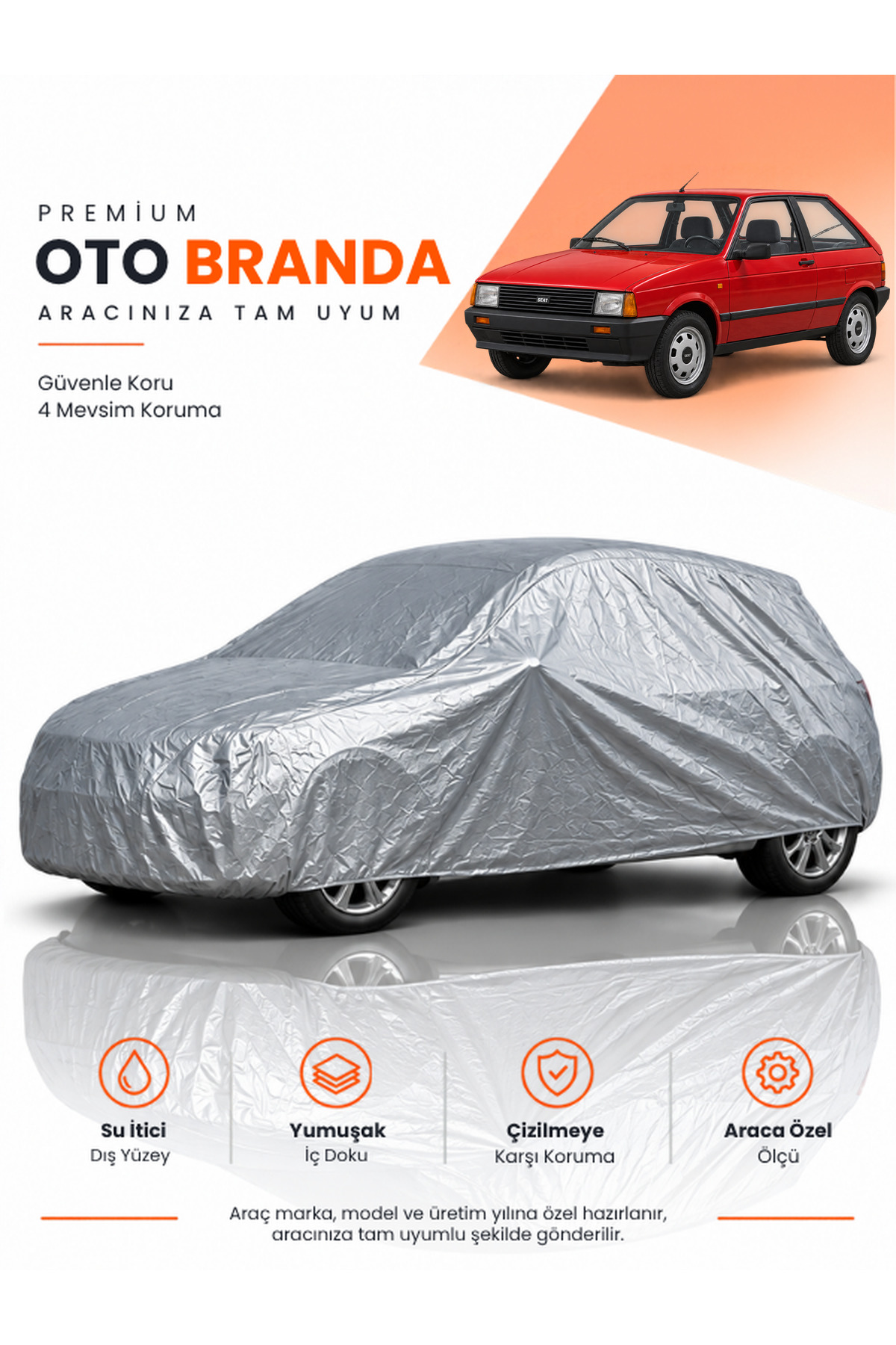 SEAT İBİZA (1984-1993) HATCHBACK Uyumlu Araba Brandası Oto Branda Araba Örtüsü Araç Çadırı