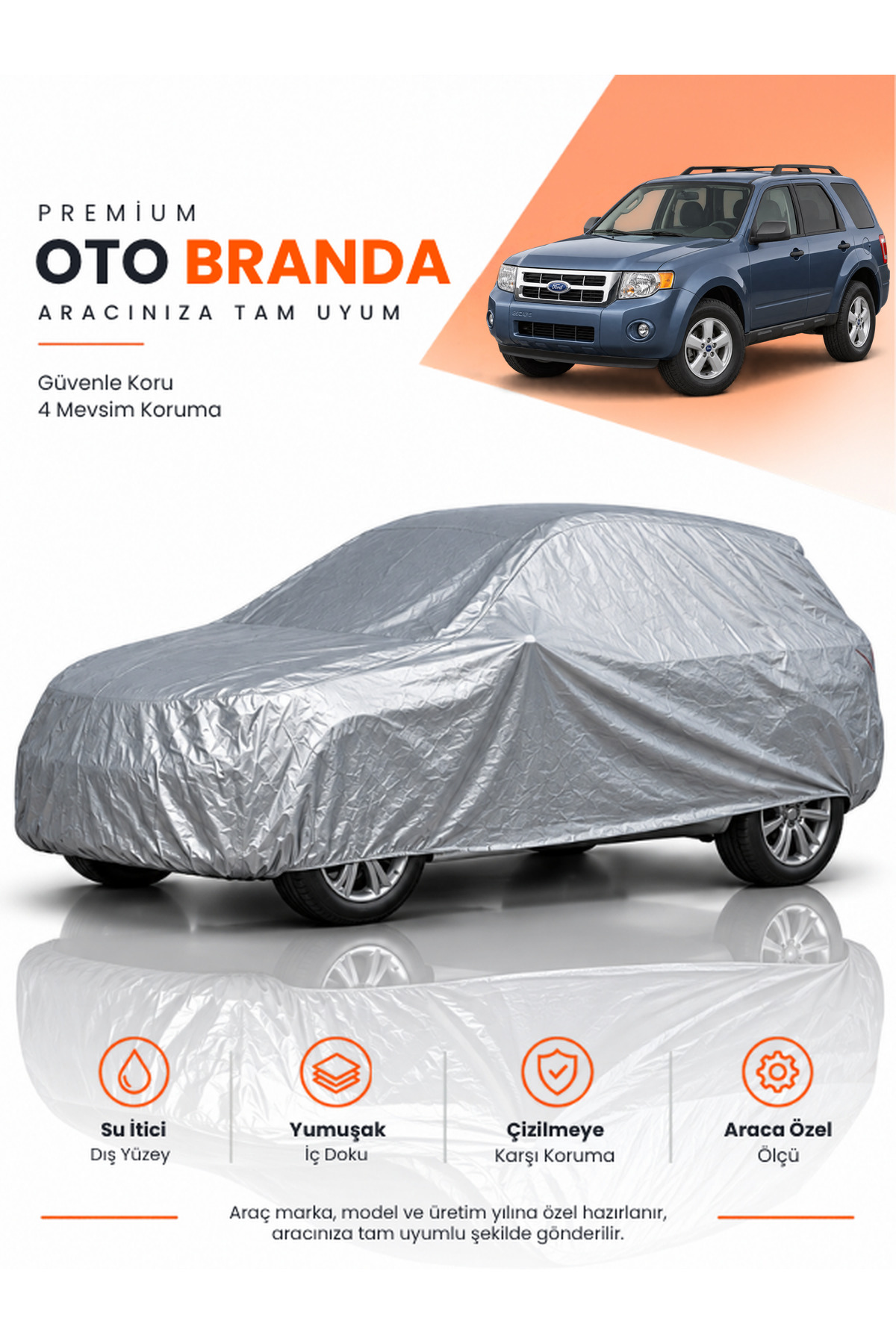 FORD ESCAPE (2008-2012) SUV Uyumlu Araba Brandası Oto Branda Araba Örtüsü Araç Çadırı