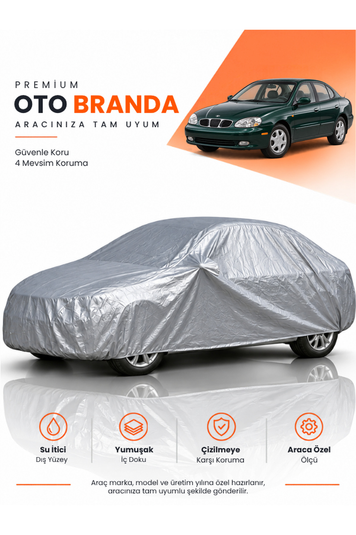 DAEWOO LEGANZA (1997-2002) SEDAN Uyumlu Araba Brandası Oto Branda Araba Örtüsü Araç Çadırı