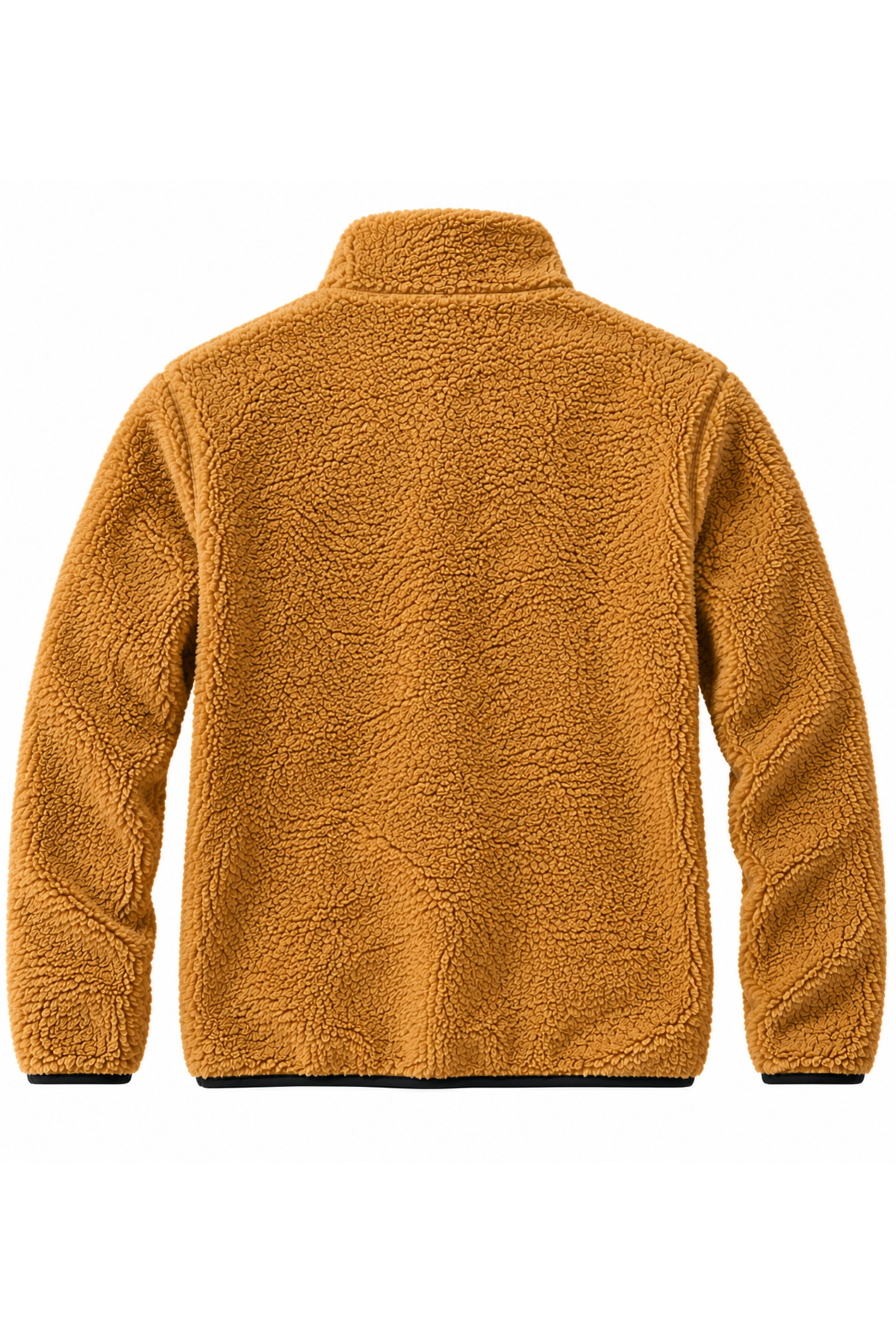Pelüş Ceket Unisex - Sıcacık Tutan Yün Kumaş — نارنجی E0600 — تصویر 2 از 2