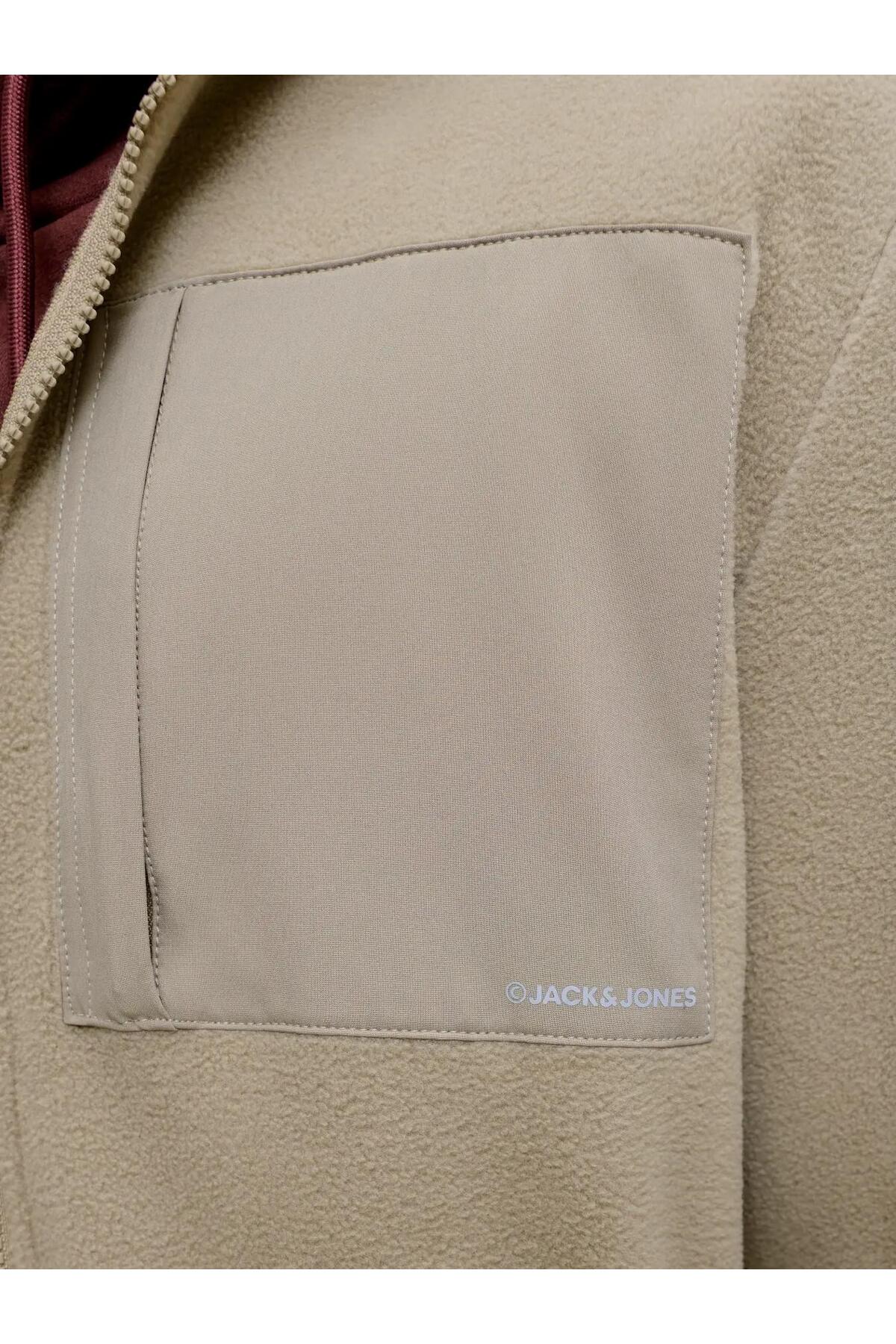 پشم گوسفند مردانه Jack Jones Mason Mason Fleece 12299072 — خاکستری TYC626653DF3A66AA037FB400 — تصویر 7 از 8