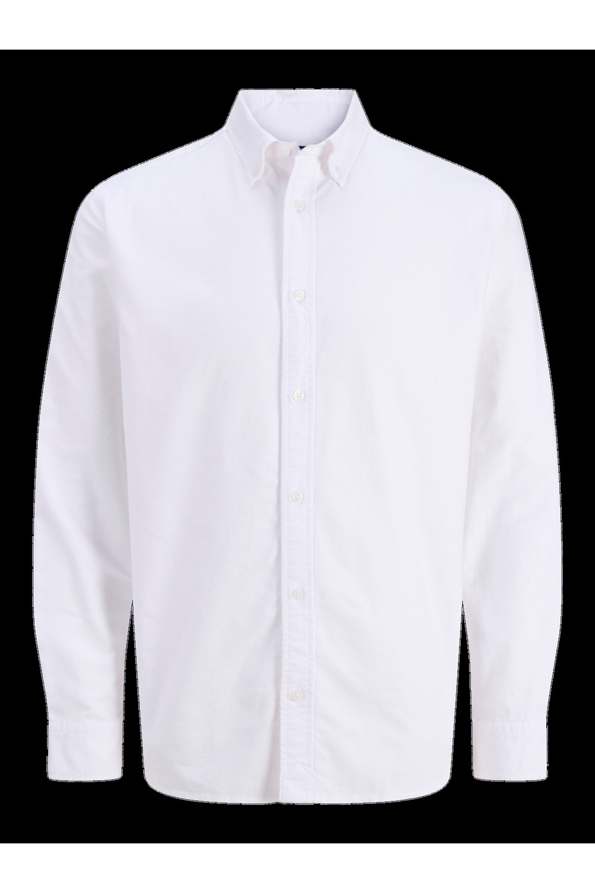 Jack Jones Jjeharvey Oxford L/s Shırt Noos Erkek Beyaz Gömlek 12293325-01 — سفید — تصویر 5 از 7