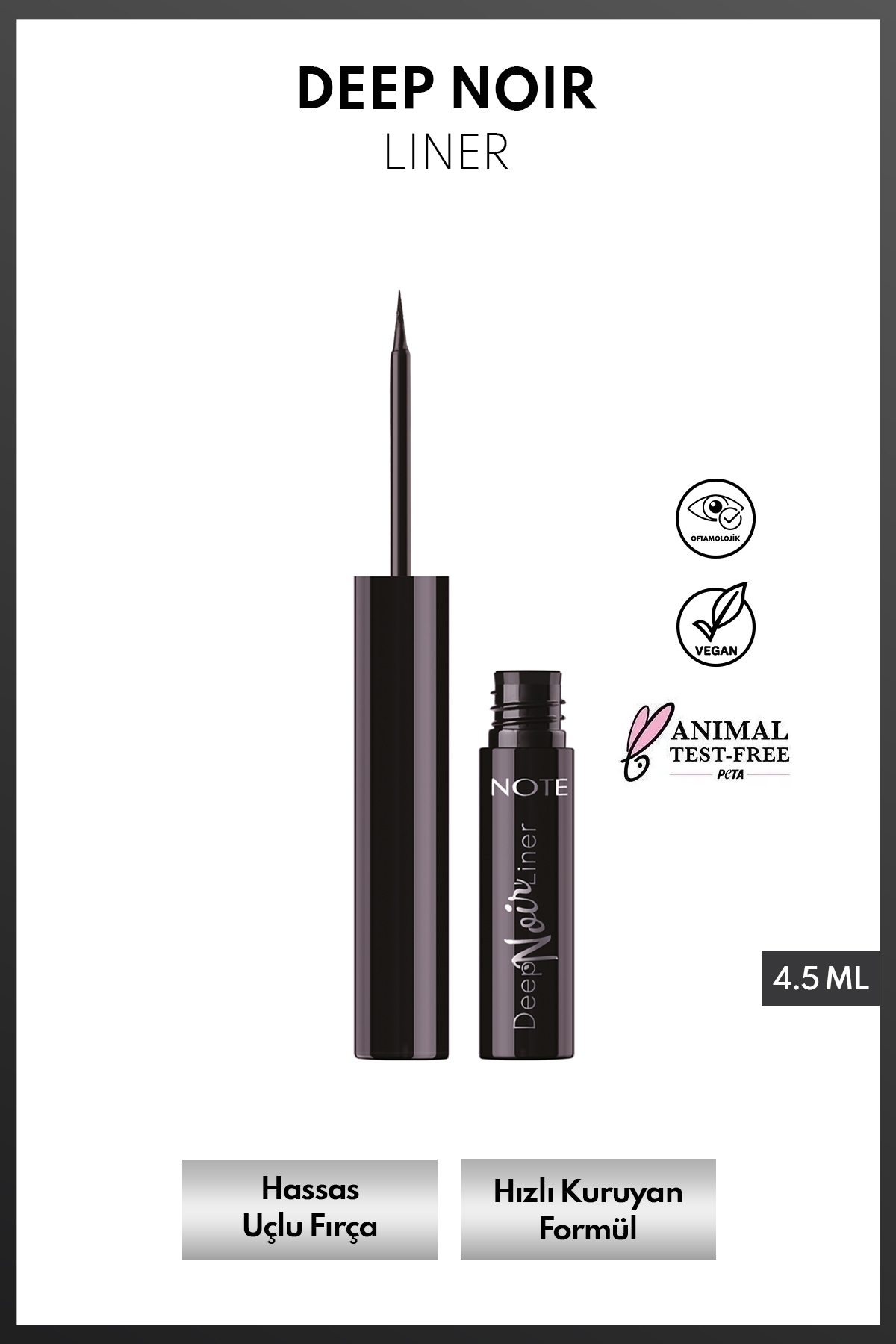 Deep Noir Liner Suya Dayanıklı Likit Dipliner - Siyah — مشکی DLR DEEP NOIR