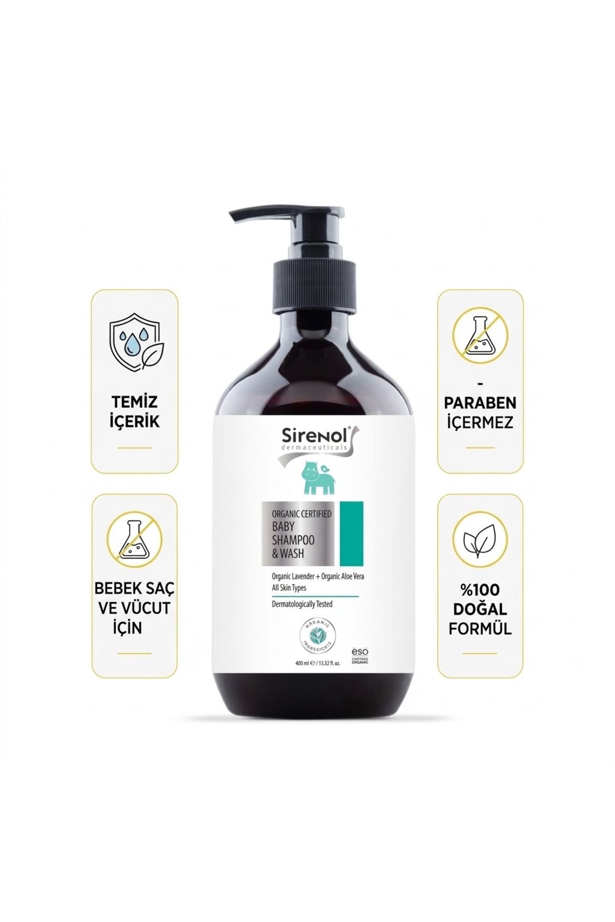 Badger Bebek Güneş Kremi SPF40 ve Organik Bebek Şampuanı Set 87 mL / 400 mL — BS1015 — تصویر 3 از 3