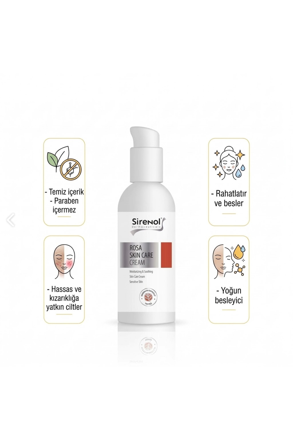 Sirenol Cadı Fındığı Rosa Cilt Bakım Kremi 60 mL — TKNMJSAD1035150