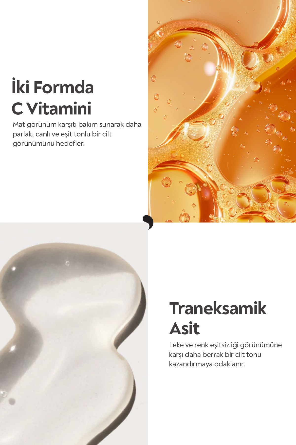 C Vitamini Aydınlatıcı Ve Ton Eşitleyici Serum 30 ML / %10 Vitamin C & %0,5 Ferulik Asit — 8684221509096 — تصویر 4 از 8