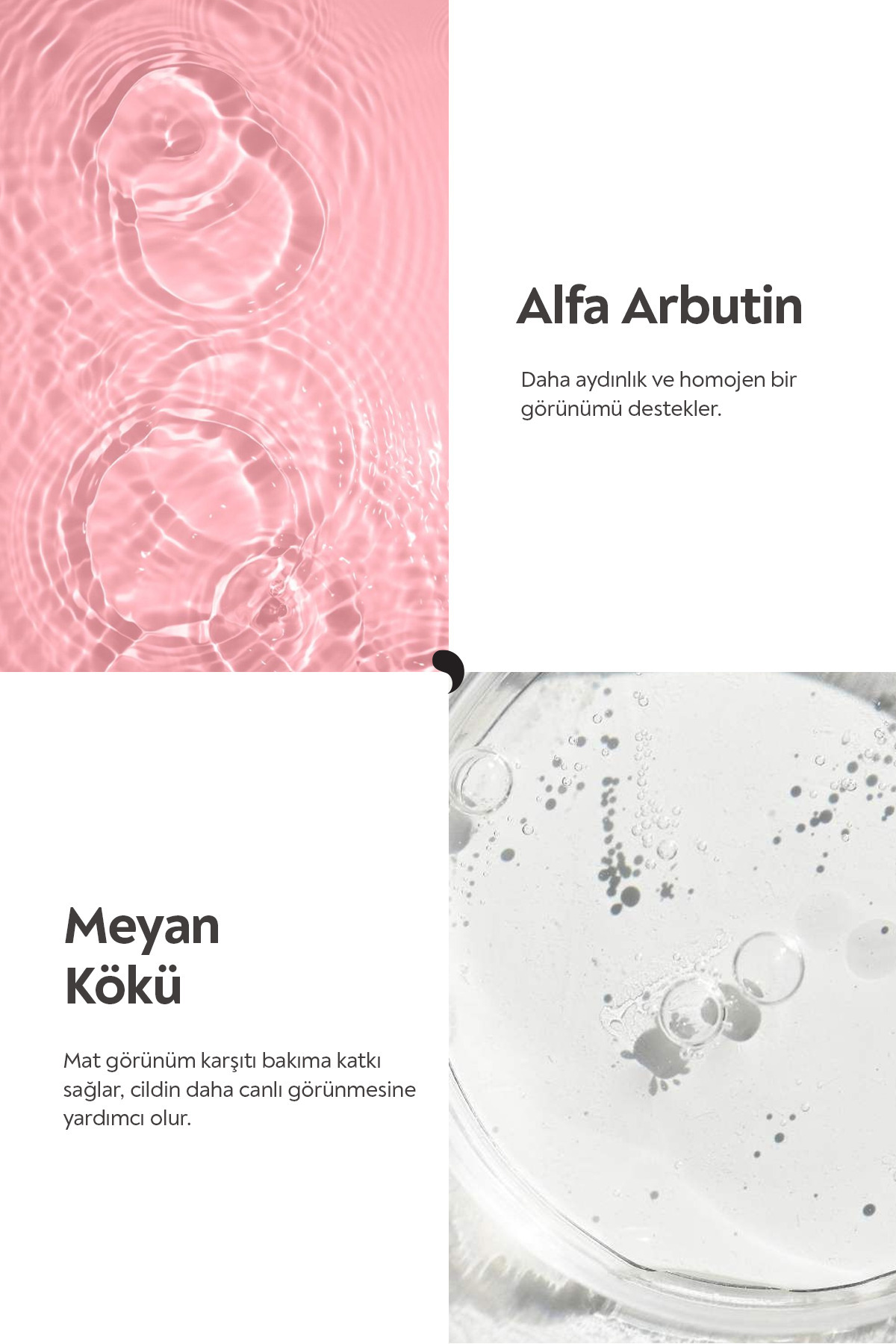 Alfa Arbutin Aydınlatıcı, Leke Karşıtı, Ton Eşitleyici Serum 30 ML (Pirinç Suyu & Traneksamik Asit) — 8684221509263 — تصویر 5 از 8