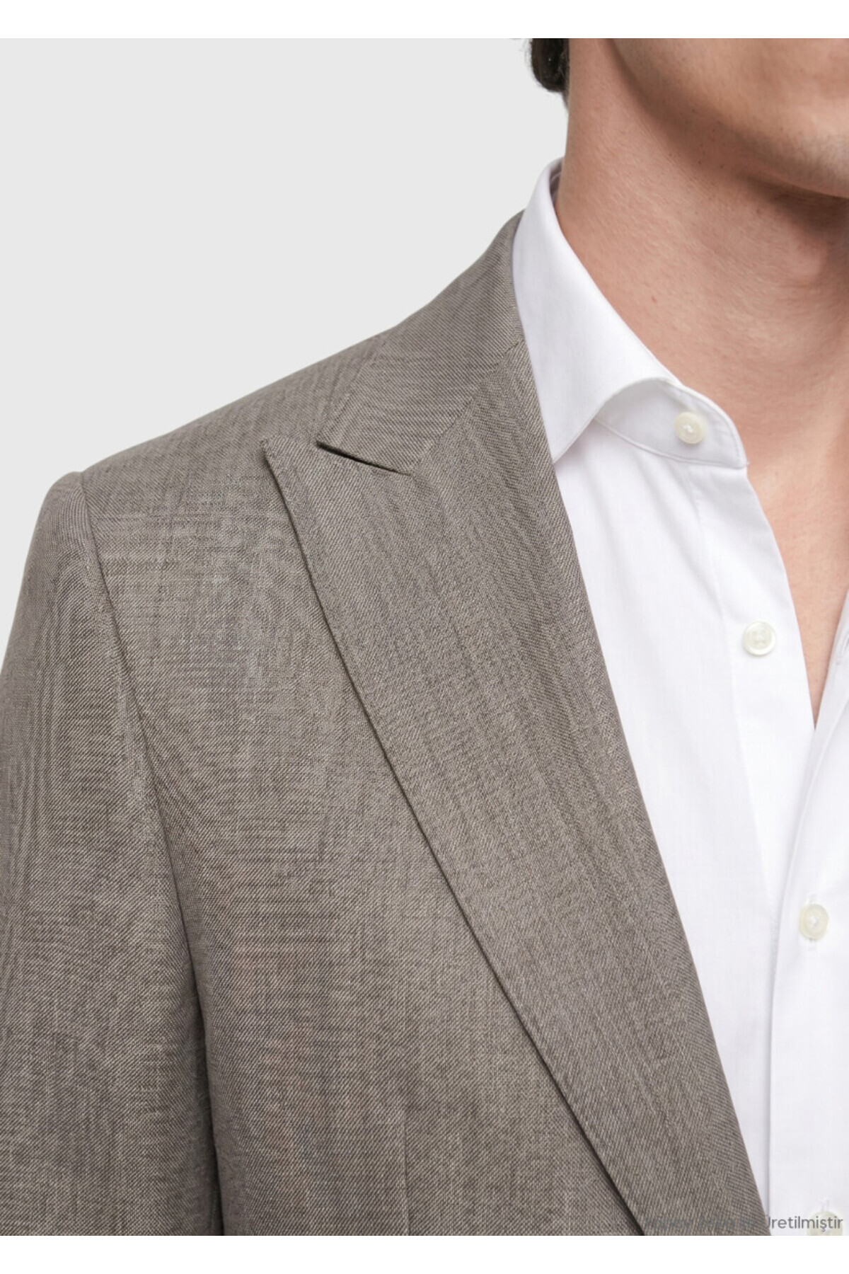 Vizon Desenli Zeroweight Slim Fit Yün Karışımlı Takım Elbise — رنگارنگ 165427 — تصویر 4 از 7