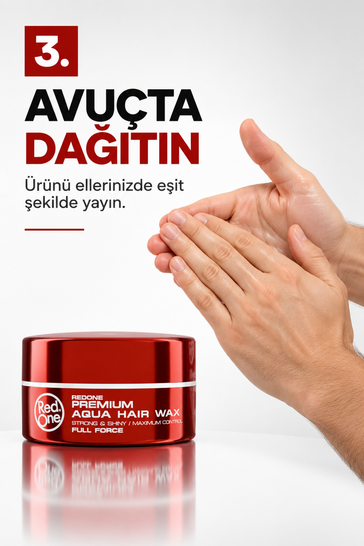 Redone Red Temptation Premium Aqua Hair Wax 100 ML - Kontrollü Saç Stili & Parlak Görünüm — redtemptation — تصویر 7 از 8