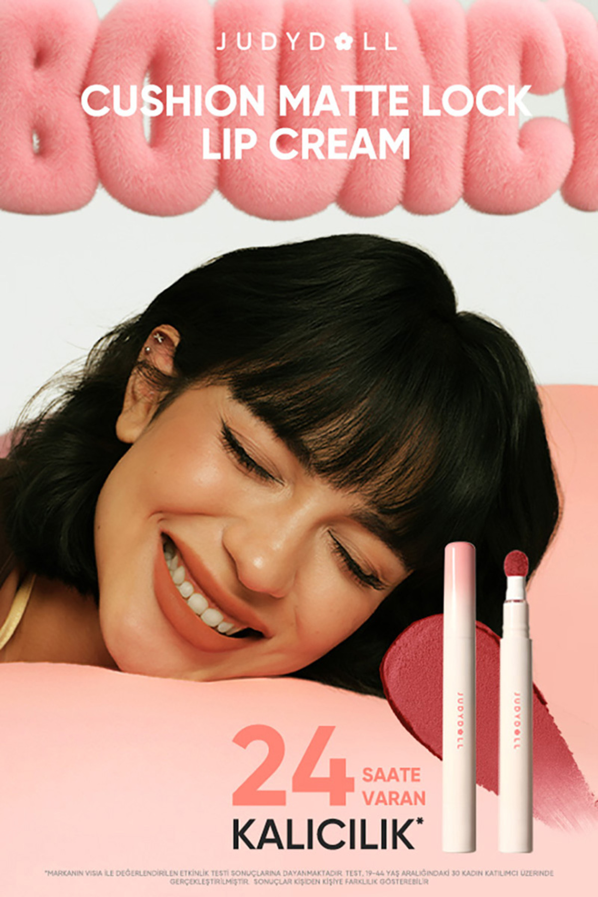 Cushion Matte Lock Lip Cream N108 Terra Sunset | Uzun Süre Kalıcı Nude Ruj — صورتی judydoll-9401429852437 — تصویر 4 از 9