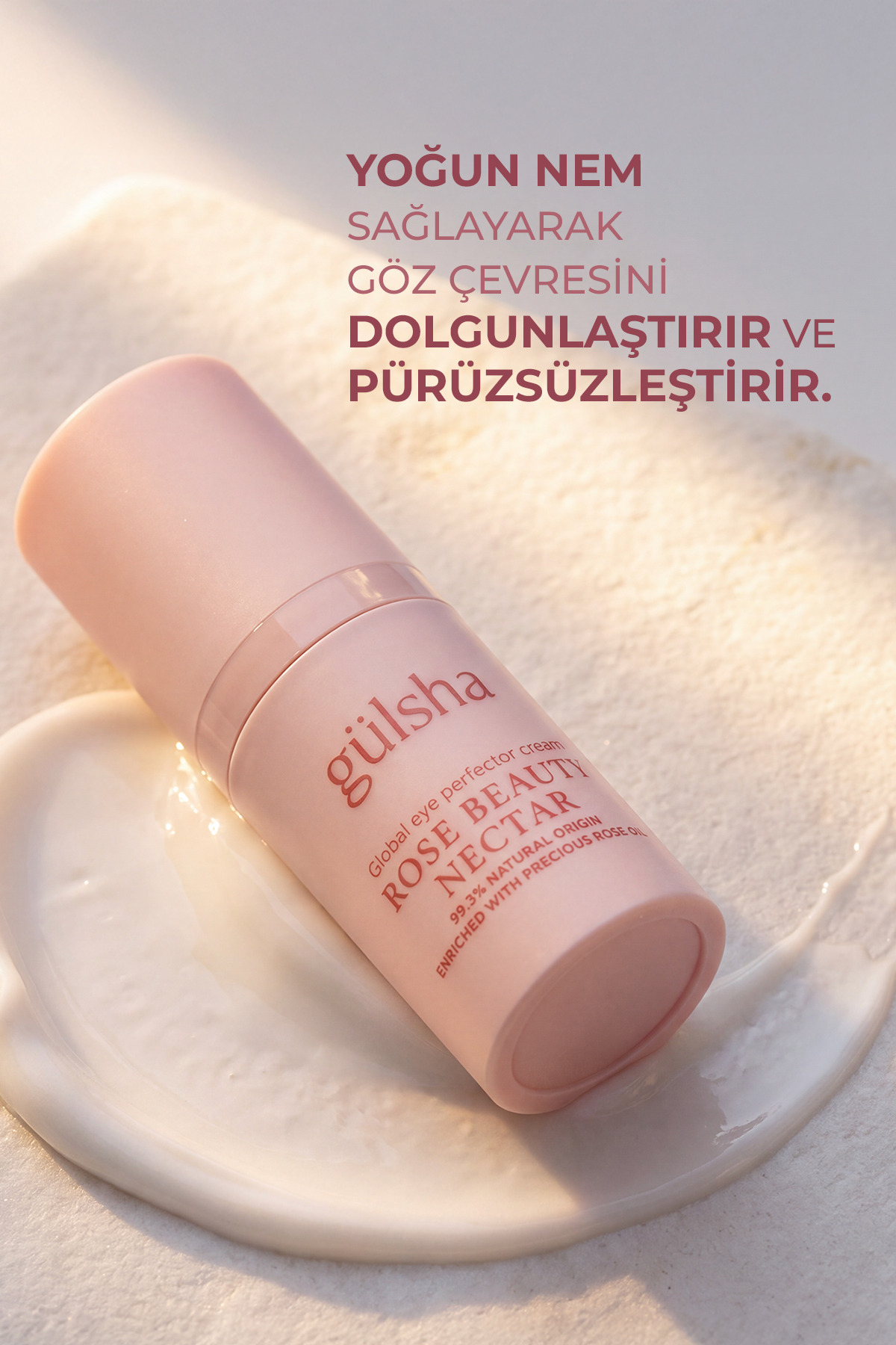 Kırışıklık, İnce Çizgi ve Koyu Halka Görünümünü Azaltmaya Yardımcı Gül Özlü Göz Kremi — 8680434316506 — تصویر 7 از 9