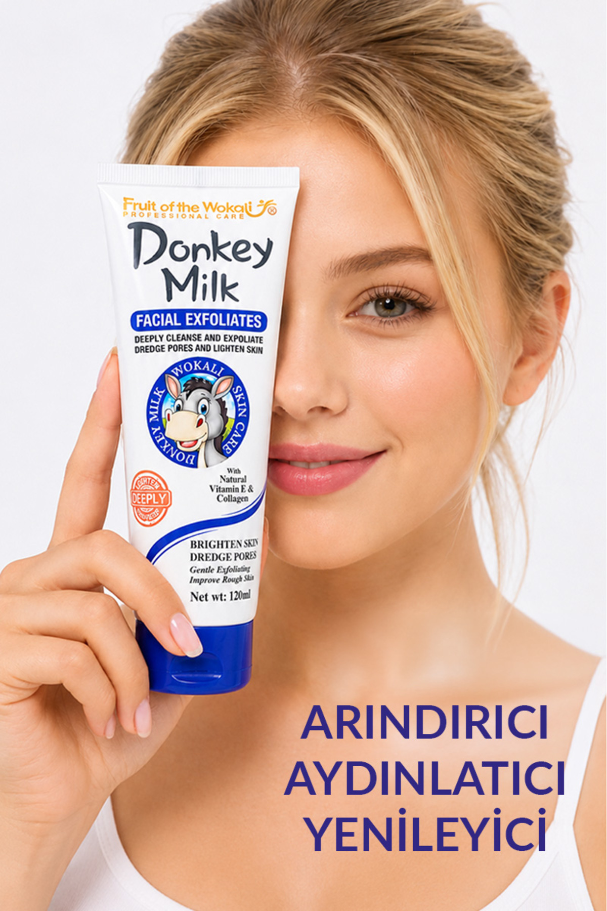 DONKEY MILK FACE PEELING EŞEK SÜTÜ YÜZ PEELİNGİ 120ML — HA-3088 — تصویر 3 از 6