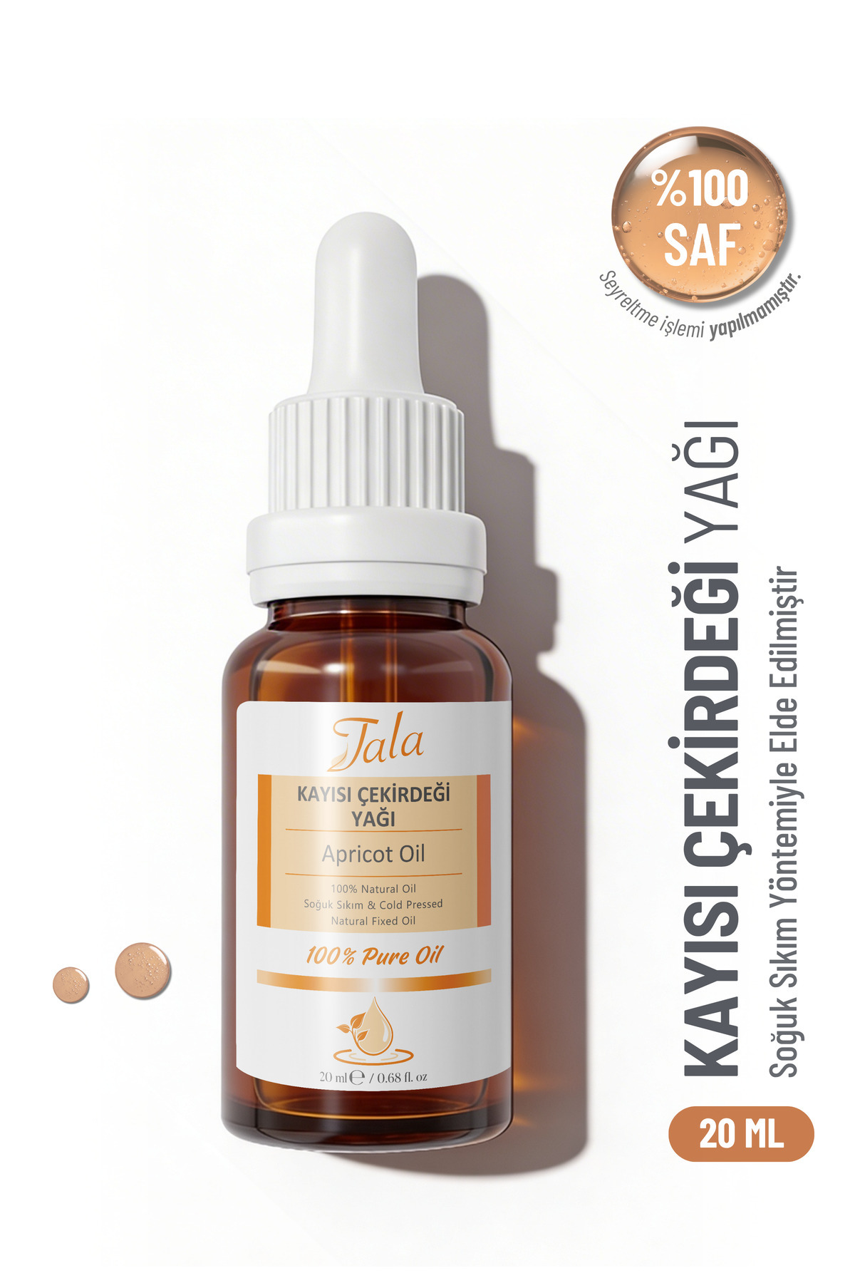 Kayısı Çekirdeği Yağı %100 Saf Ve Doğal Soğuk Sıkım 20 Ml — kayısı