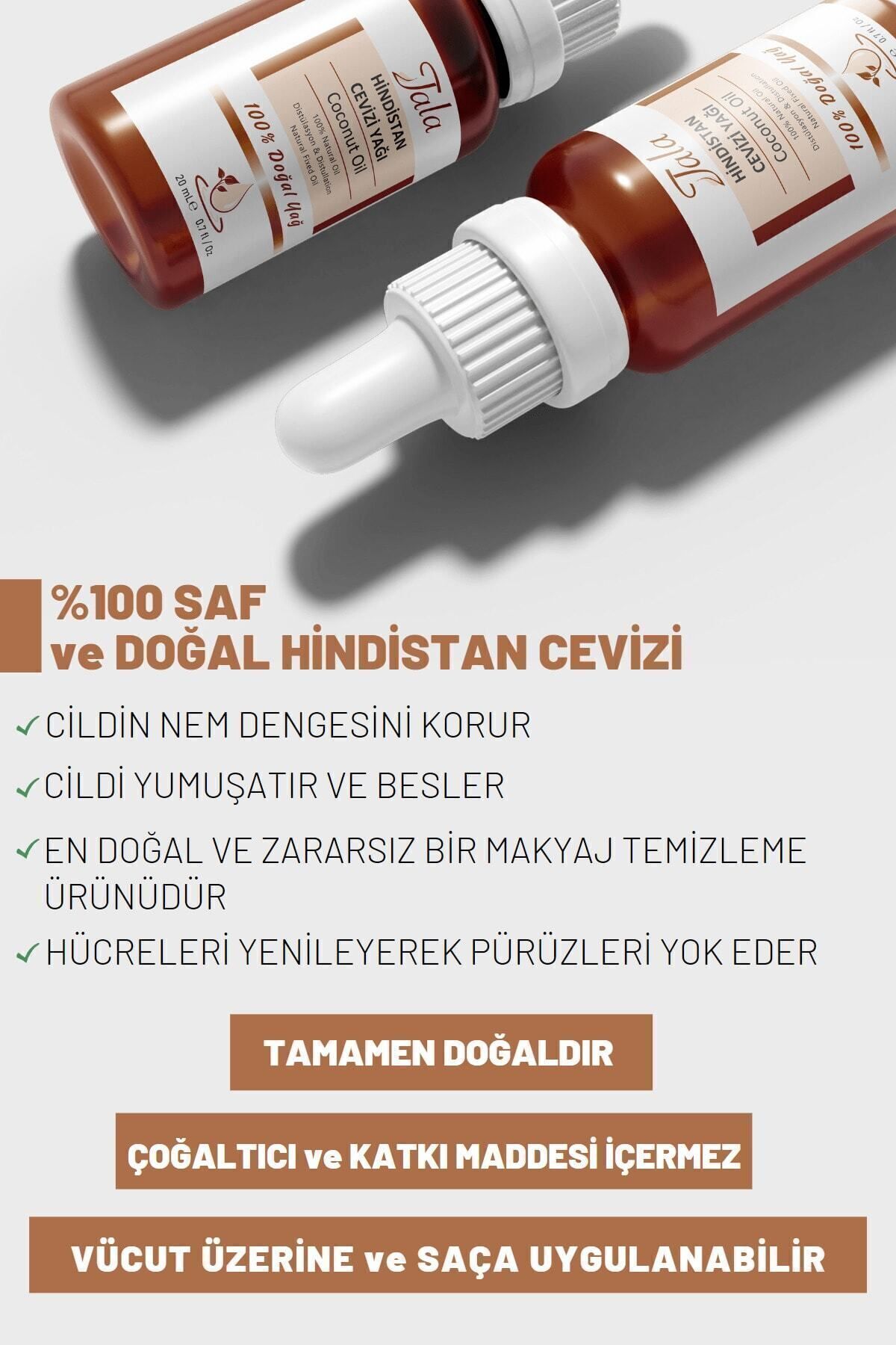 Hindistan Cevizi Yağı %100 Saf Ve Doğal Soğuk Sıkım 20 Ml — hindistan cevizi yağı — تصویر 7 از 7