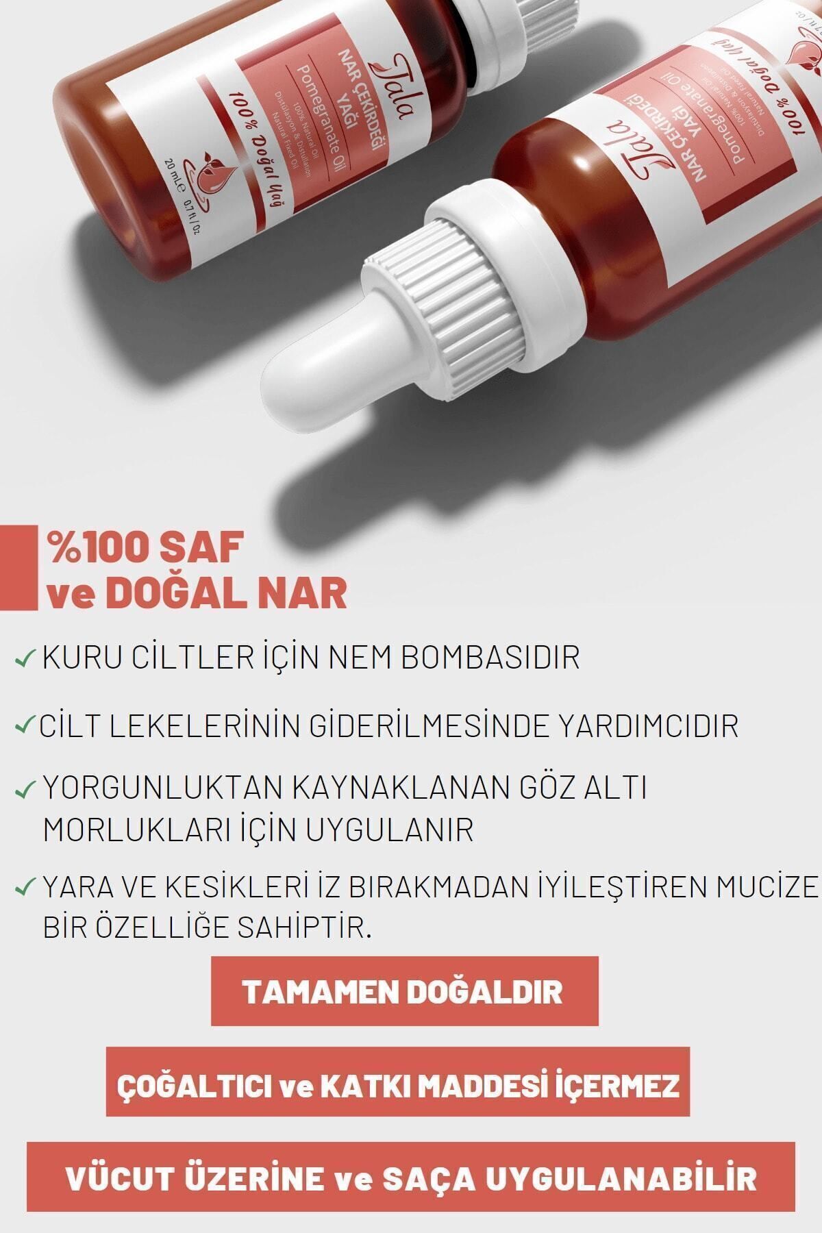 Nar Çekirdeği Yağı %100 Saf Ve Doğal Soğuk Sıkım 20 Ml — nar çekirdeği — تصویر 9 از 9