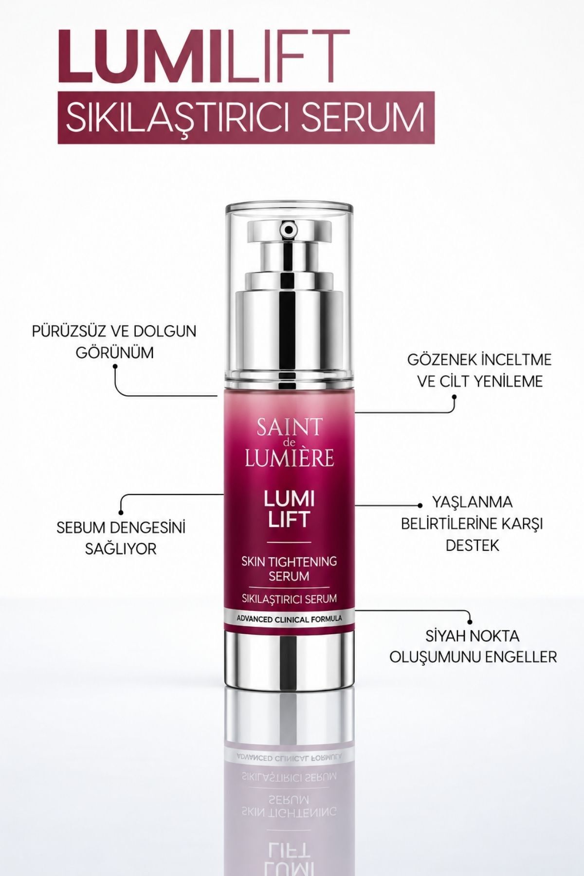 LUMILIFT Gözenek, Siyah Nokta ve Yaşlanma Karşıtı, Dolgunlaştırıcı Serum 30 ml — 68268039 — تصویر 4 از 5