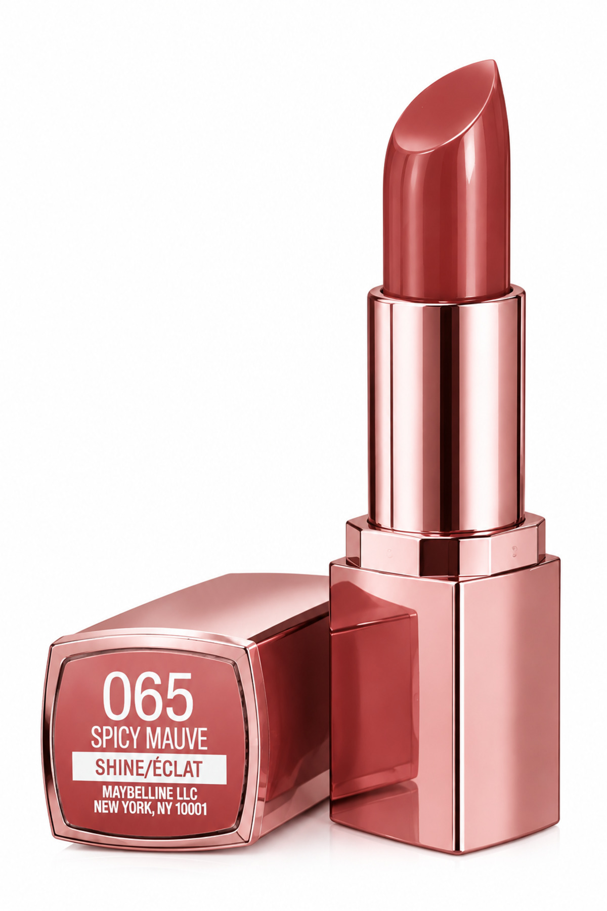 رژ لب مرطوب کننده براق Color Sensational Shine - 65 Spicy Mauve - قهوه‌ای