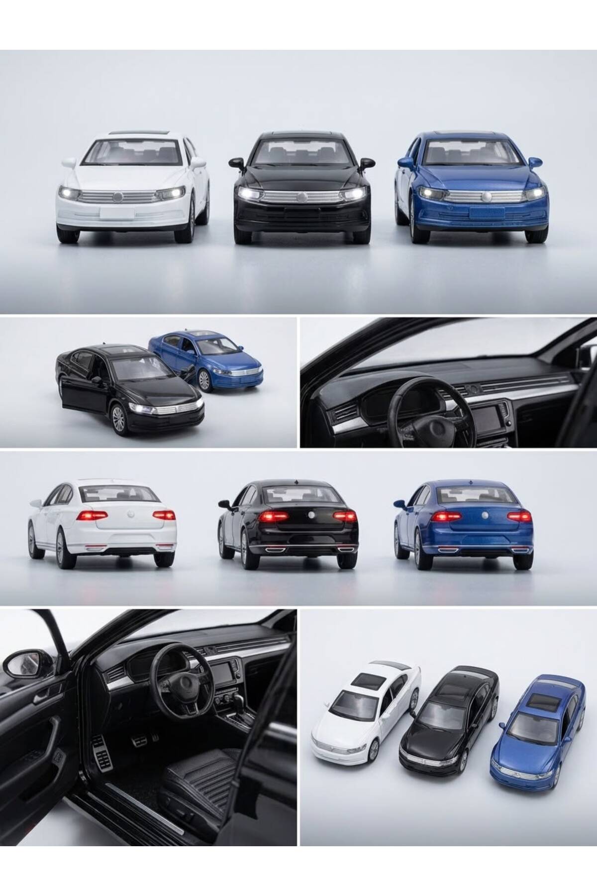 Brother Toys Volkswagen Passat Metal Araba Işıklı Sesli Özel Tasarım 13.8 Cm