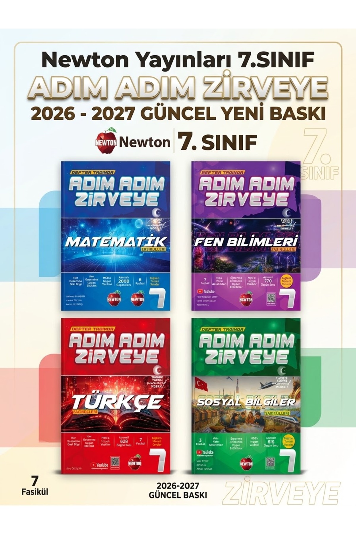 Newton Yayınları 7.Sınıf Adım Adım Zirveye 2026 -2027 GÜNCEL