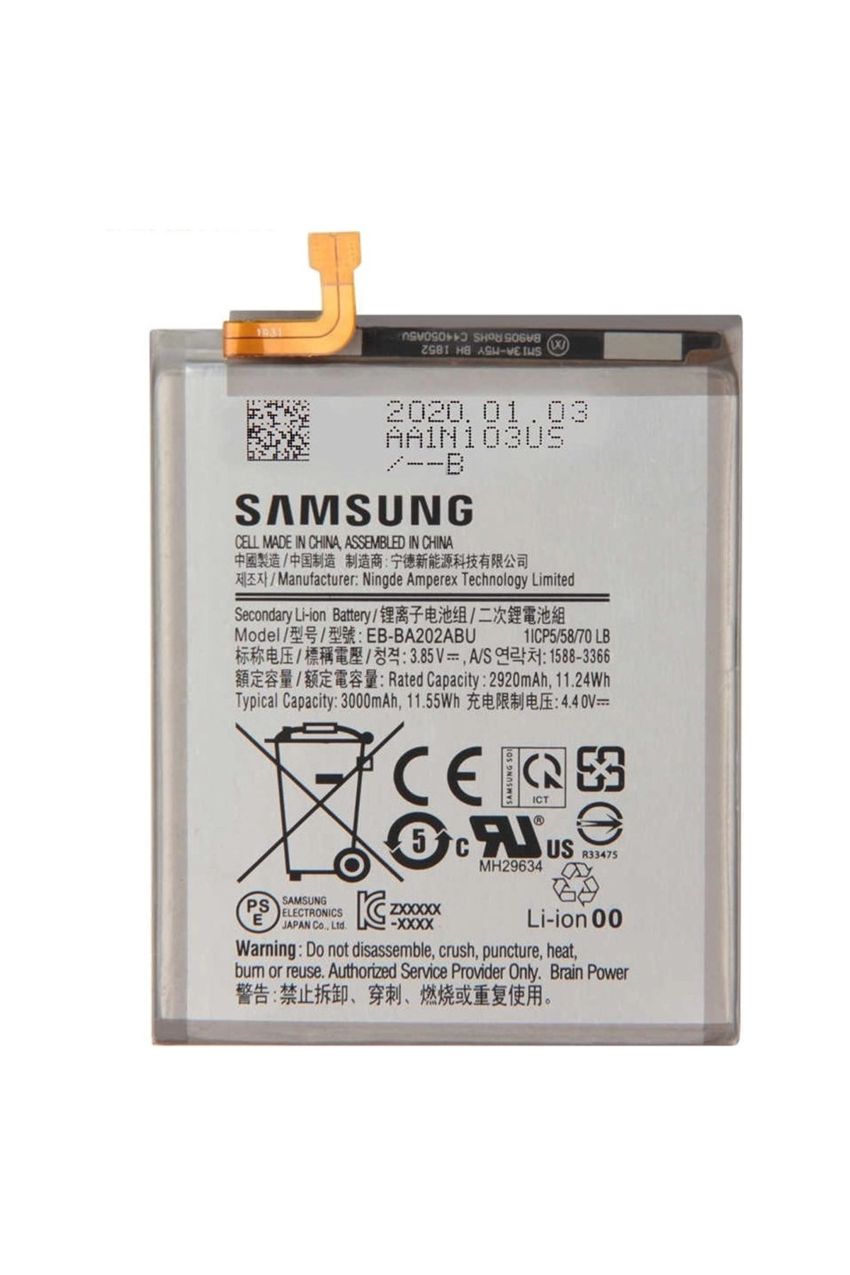 Samsung a30s batarya pil