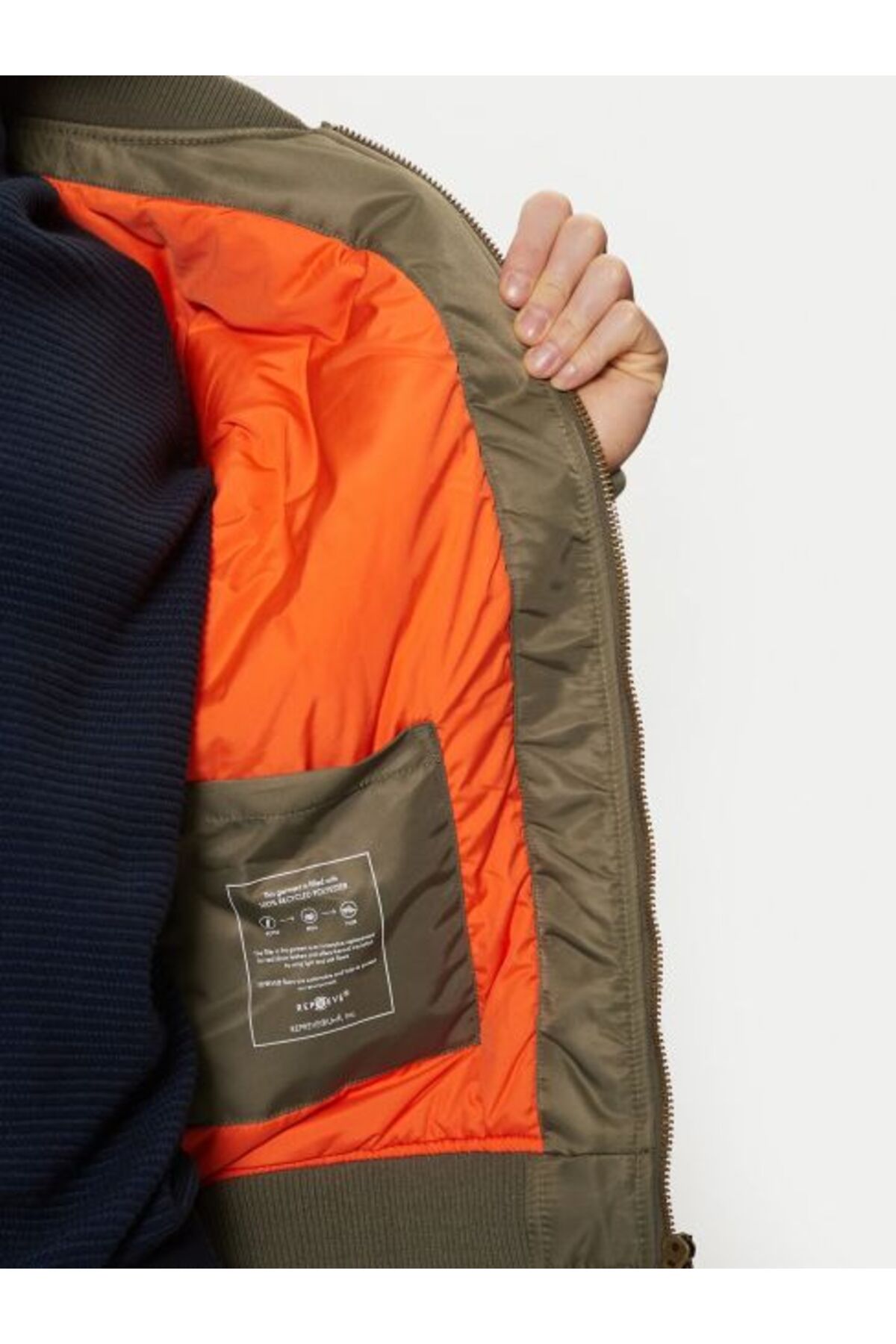HAKİ ERKEK BOMBER CEKET — خاکی M5RL81.WHAA2.G8EV — تصویر 4 از 6