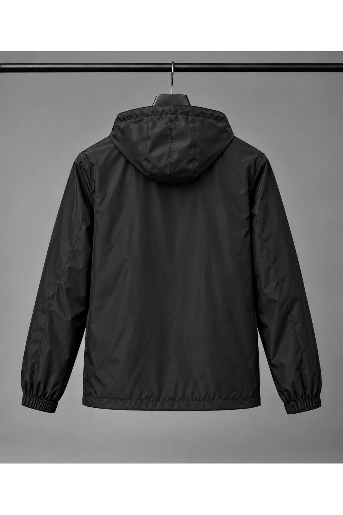 بارانی ضد باد و ضد آب فصل جدید — مشکی TECH RAINCOAT — تصویر 2 از 2