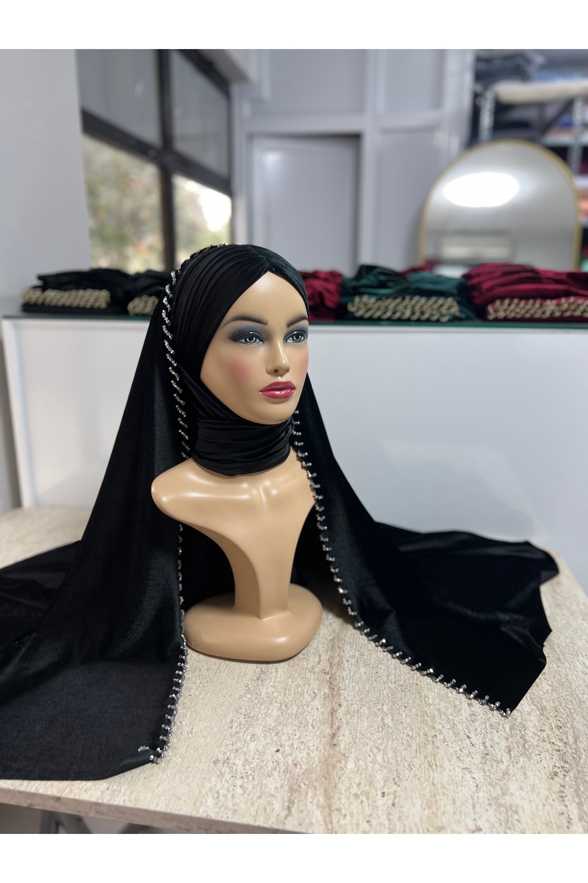 TUĞBA KUZEY READY READY VIL READY VELVET Velvet Neck Closed Neck Veil وعده نامزدی حنا عروسی 2