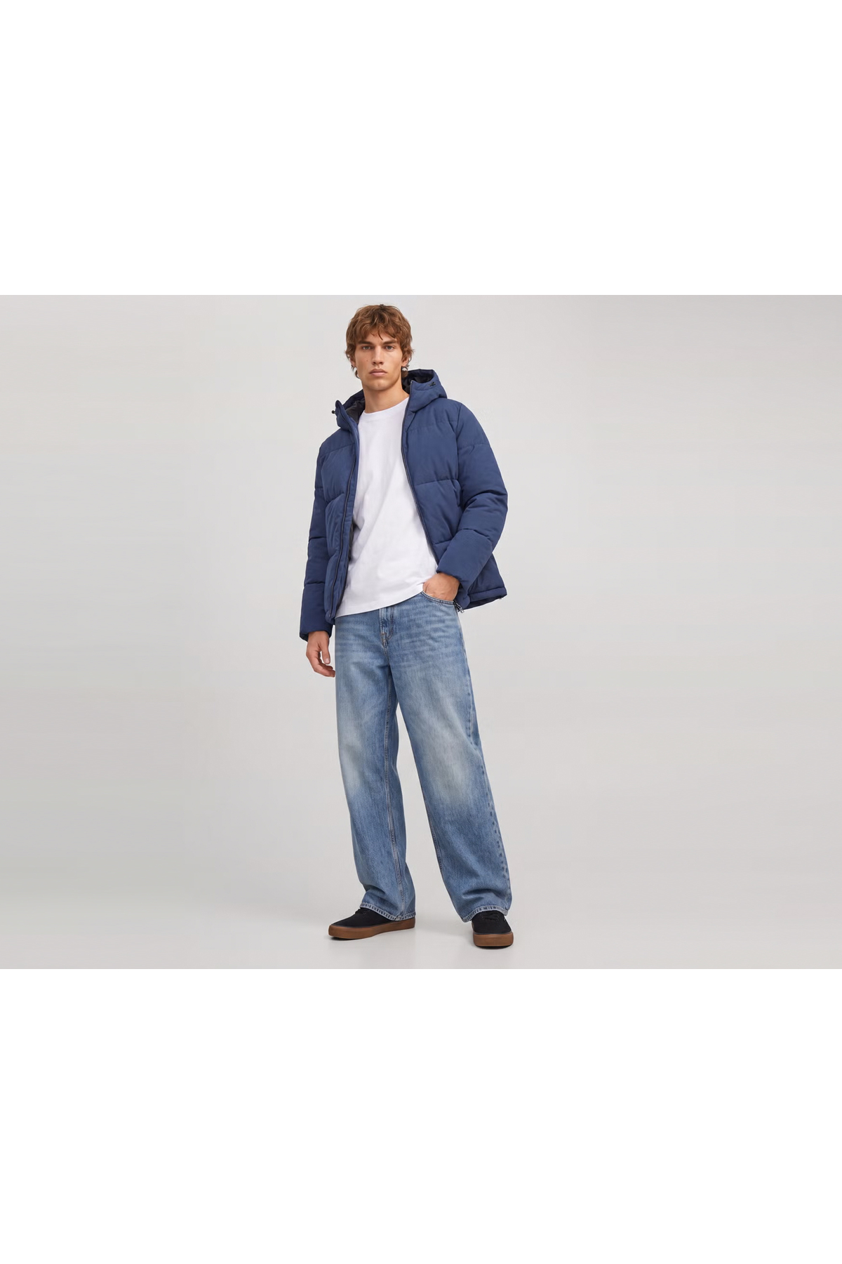 Jack Jones JJGALAXY PUFFER JACKET Erkek Outdoor Montu 12303930-SKY-CAPTAIN Lacivert — رنگارنگ TYC19023E71ED99832C975200 — تصویر 4 از 6