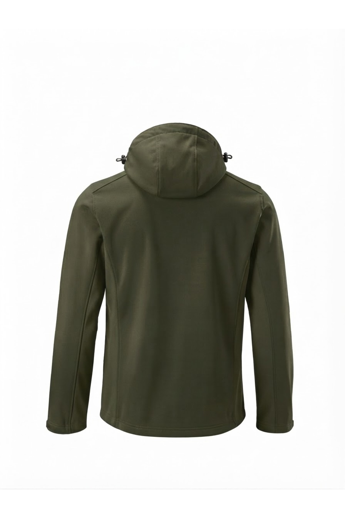 Softshell Ceket Su İtici Rüzgâr Geçirmez Çıkarılabilir Kapüşonlu 5 Cepli — خاکی 0002 — تصویر 2 از 5