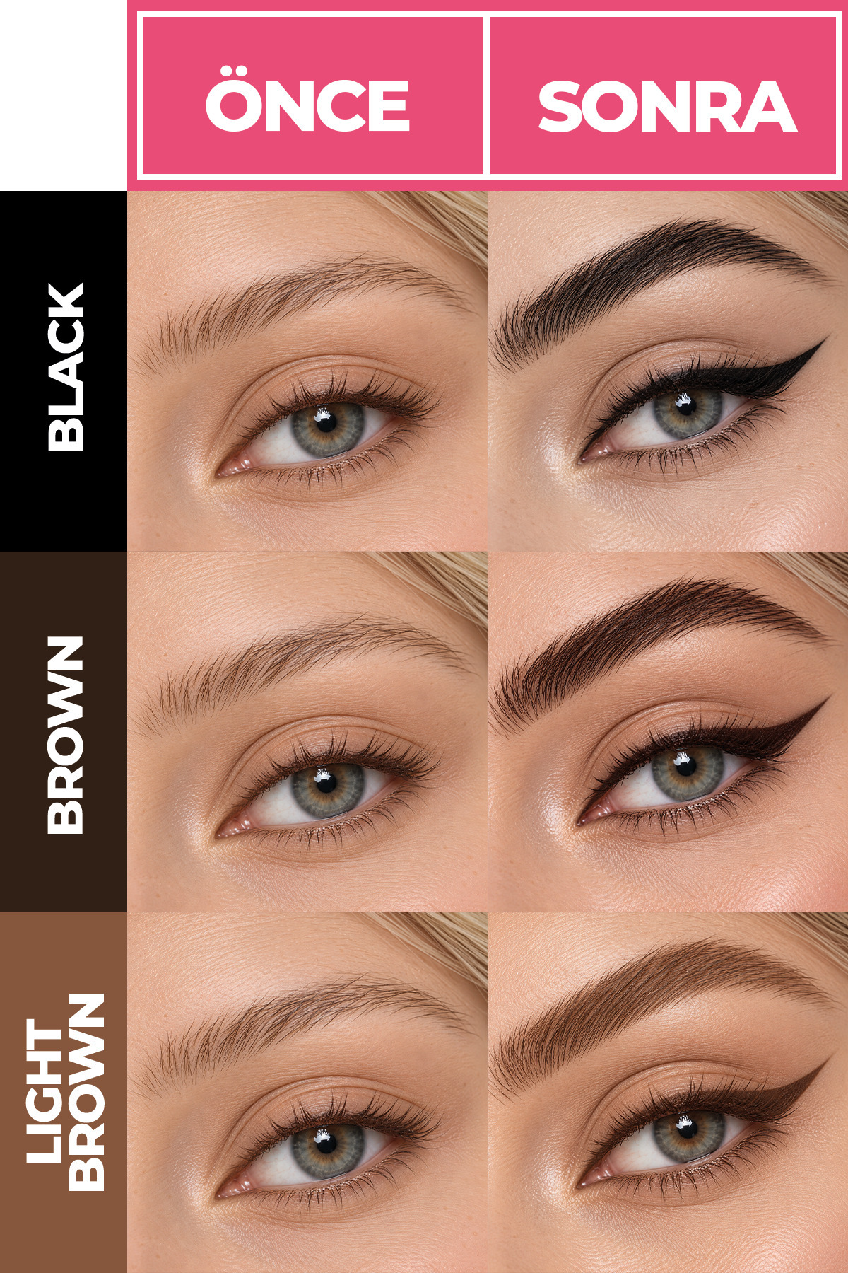 Duo Pen 2-in-1 Brow & Eyeliner Light Brown 03 2 ml — قهوه‌ای 8680923361413 — تصویر 3 از 5