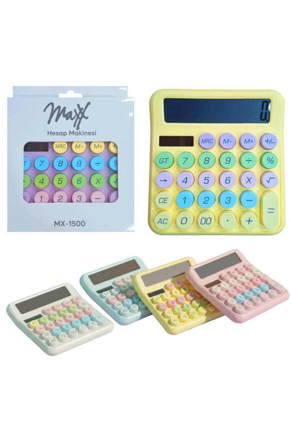Art Tone MAXX HESAP MAKİNESİ MX-1500 RENKLİ 1 Adet