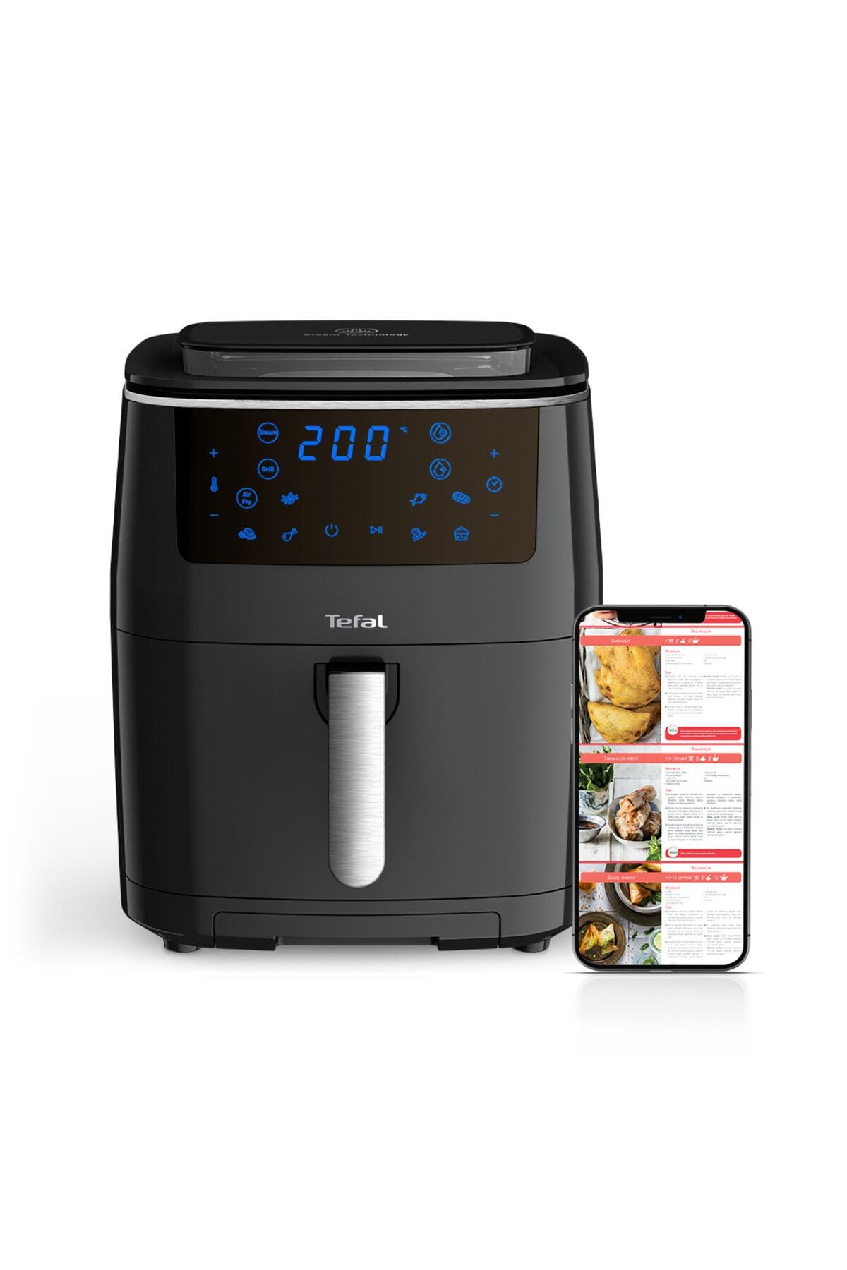 TEFAL Easy Fry Grill & Steam 7 Programlı Az Yağlı Fritöz - 6,5 Lit +Mutfak Tartısı Hediye!!(Onerous) Airfryer