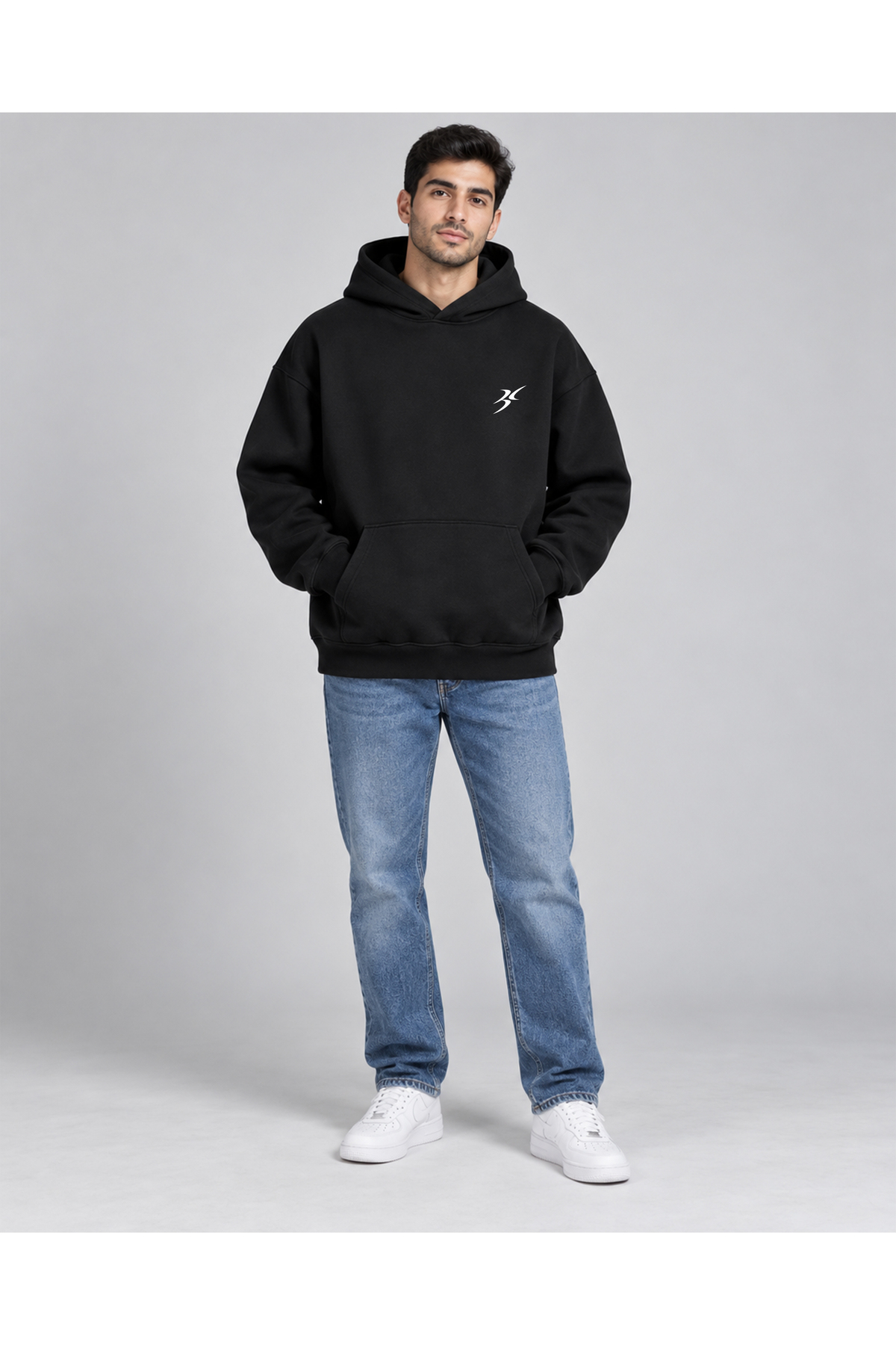 BACKLAİN Mod Style Icon Unisex 3 İplik Kalın Kumaş Kapüşonlu Hoodie ...