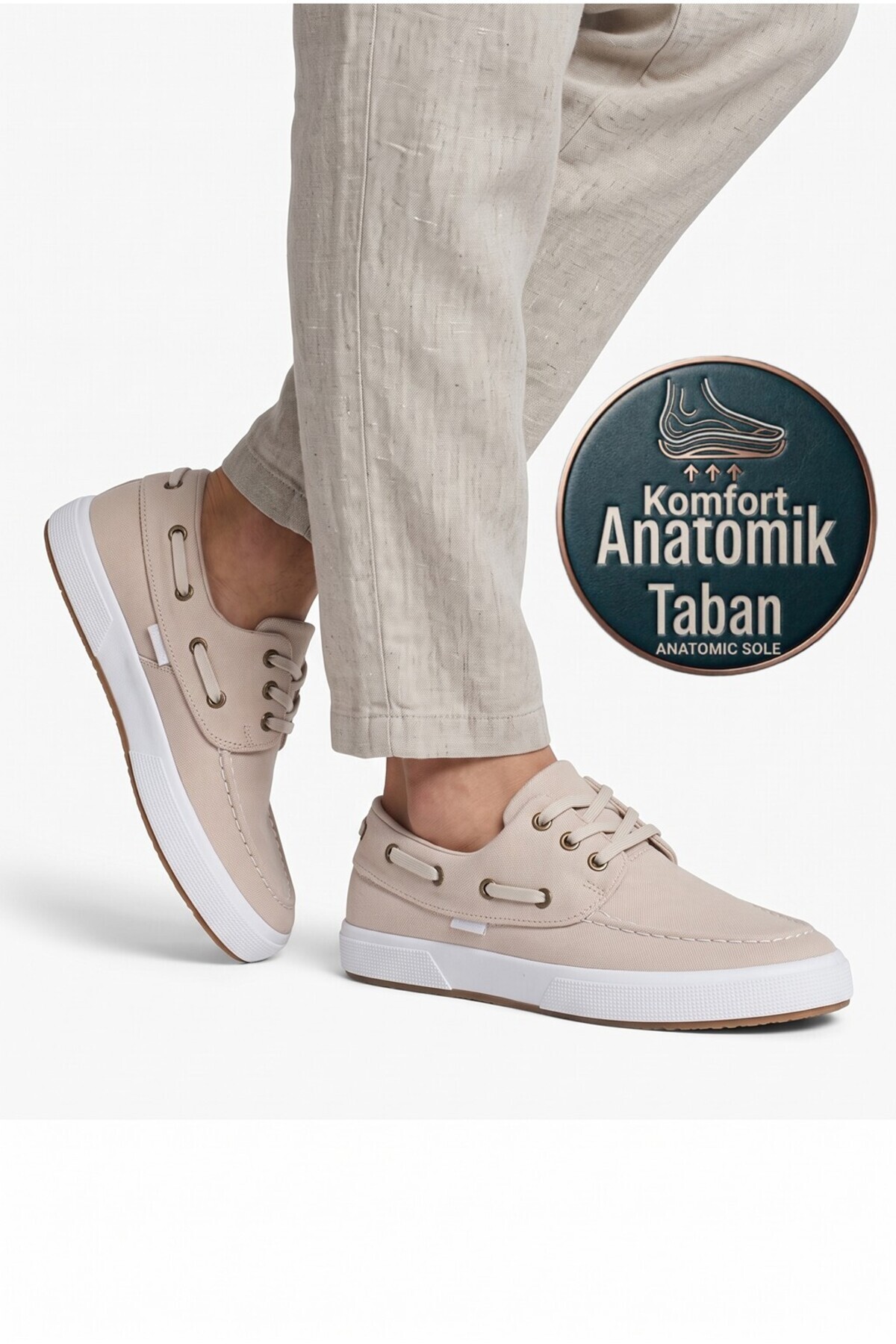 BUCKHEAD باکلد کفش ورزشی راحتی کتانی تابستانی بژ ۴۳۲۰ — بژ