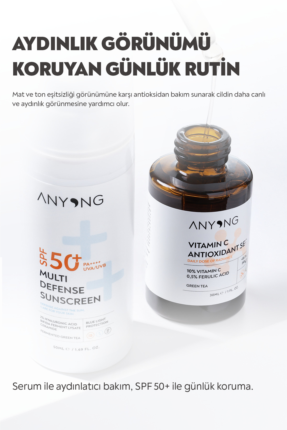 C Vitamini Aydınlatıcı Ve Ton Eşitleyici Serum 30 ML / %10 Vitamin C & %0,5 Ferulik Asit — 8684221509096 — تصویر 7 از 8