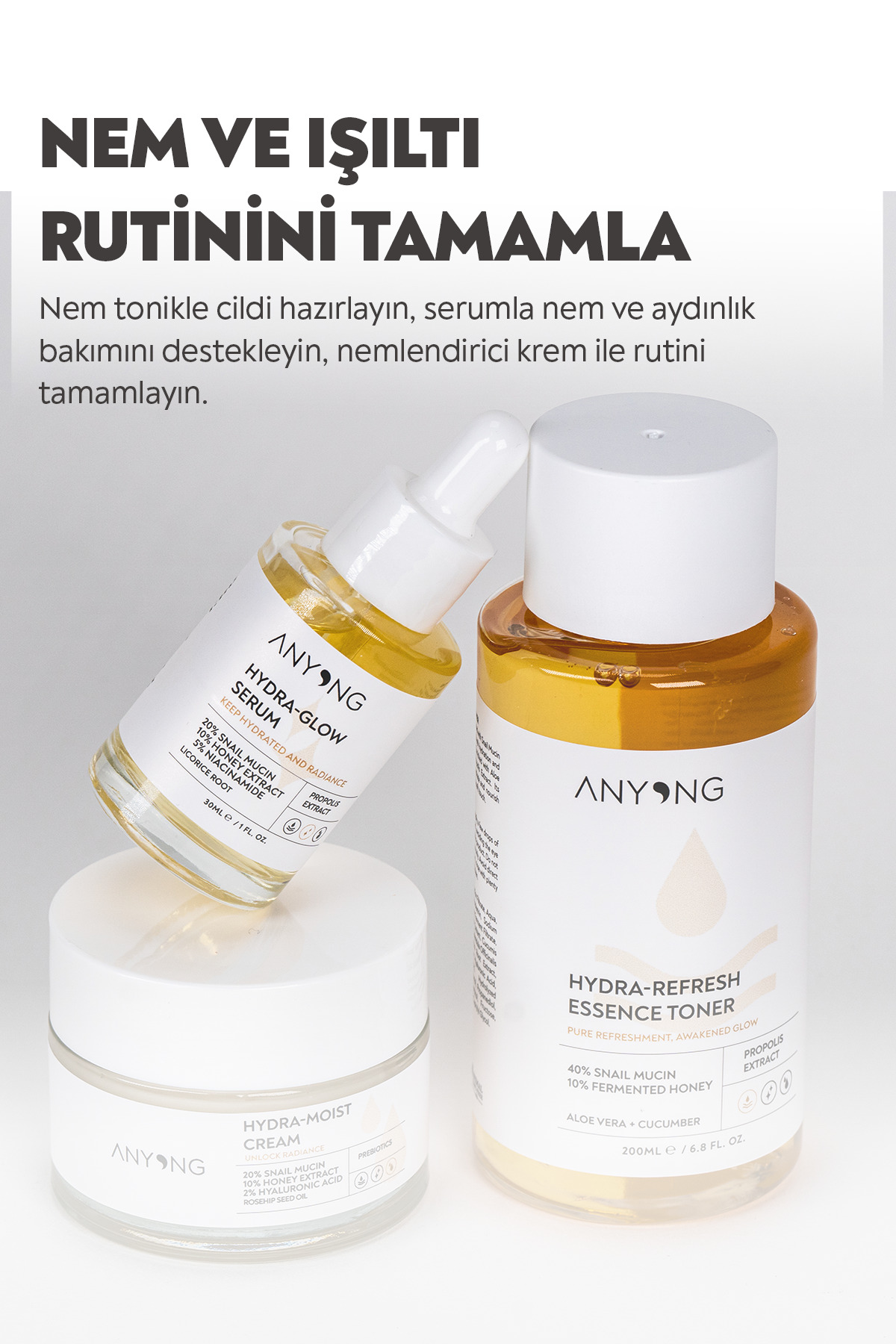 Nemlendirici, Aydınlatıcı, Yatıştırıcı, Canlandırıcı Serum 30 ML (SALYANGOZ ÖZÜ & BAL & NİASİNAMİD) — 8684221509355 — تصویر 7 از 8