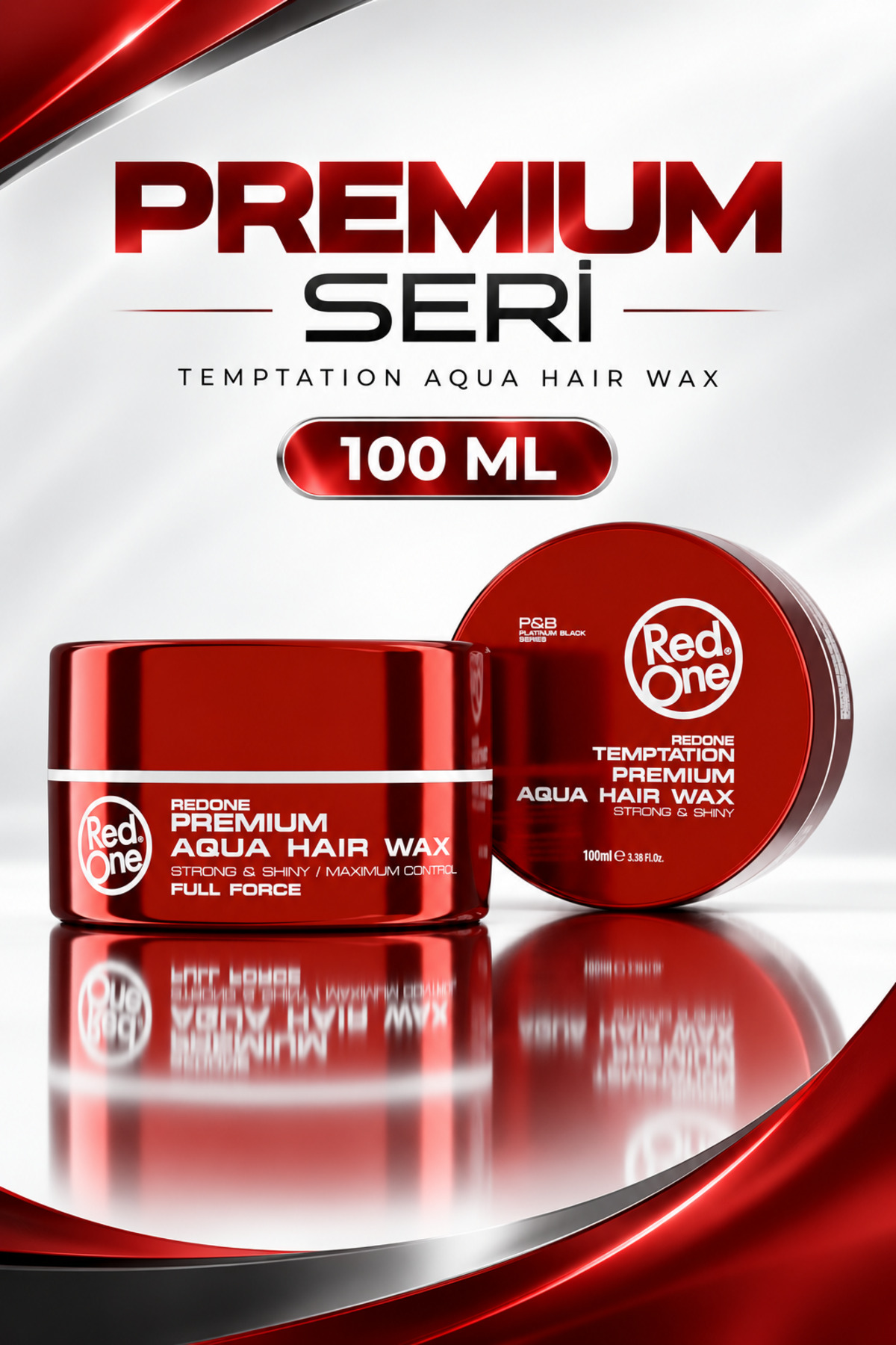 Redone Red Temptation Premium Aqua Hair Wax 100 ML - Kontrollü Saç Stili & Parlak Görünüm — redtemptation — تصویر 4 از 8