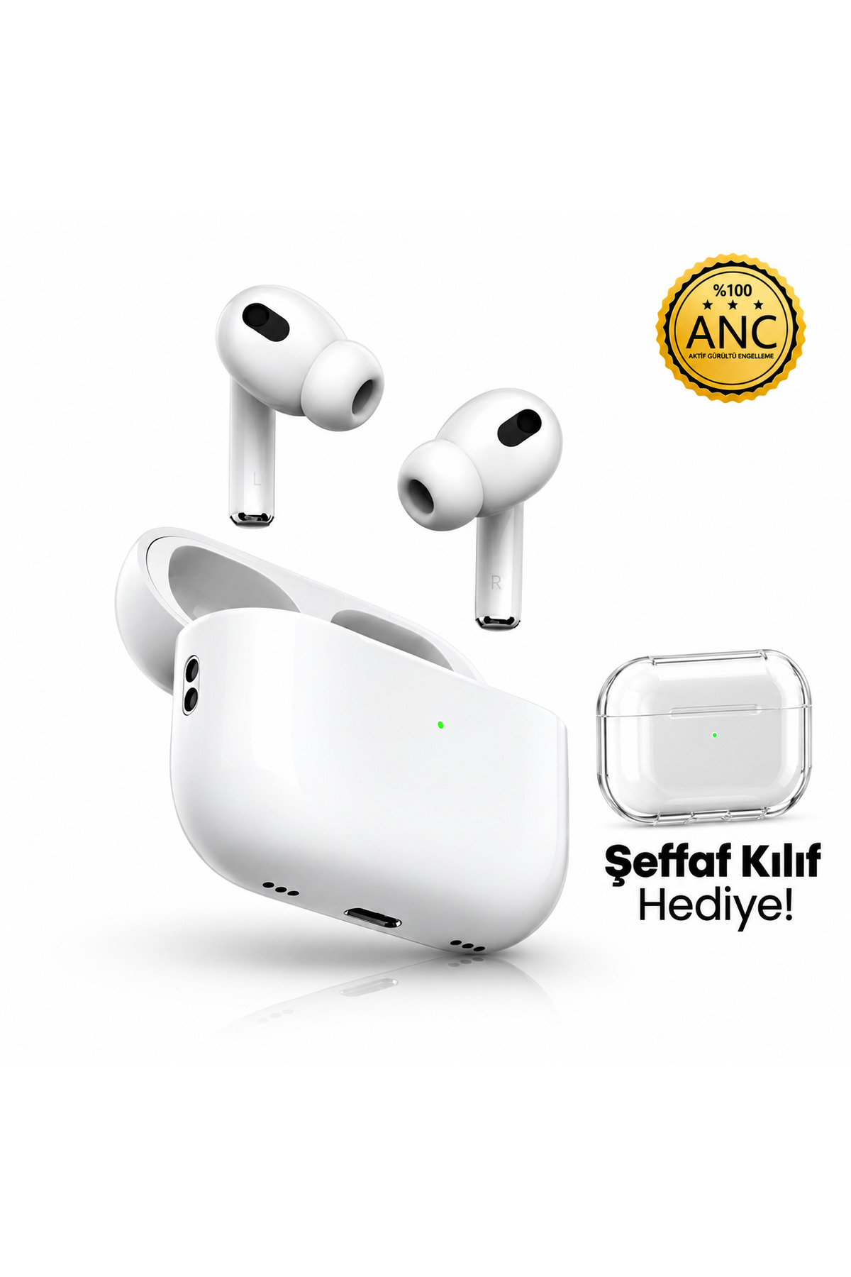 Teknowork 2.Nesil Bluetooth Kulaklık Aktif Gürültü Engelleyici İos Android Tüm telefonlara Uyumlu