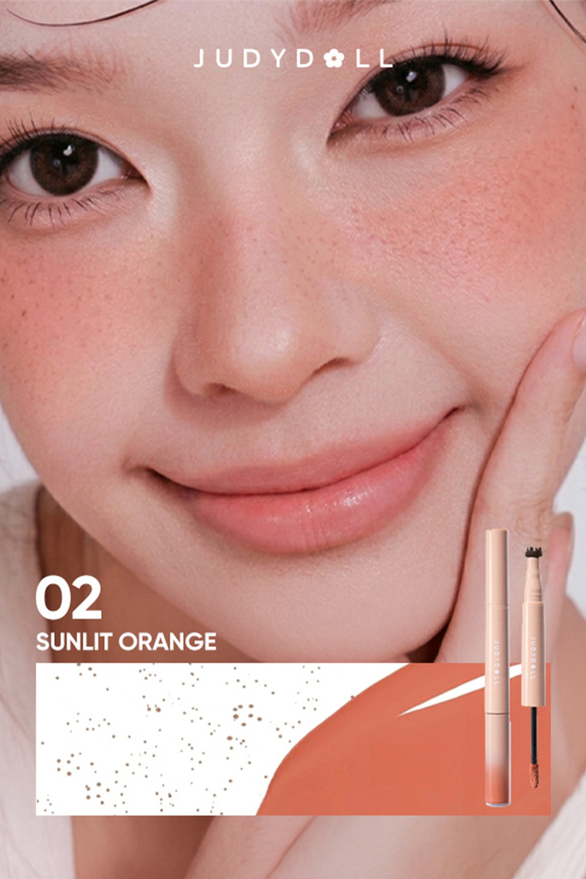 Freckle & Blush Duo 02 Sunlit Orange | مداد رژگونه و کک و مک مایع — نارنجی AU26000291 — تصویر 7 از 8