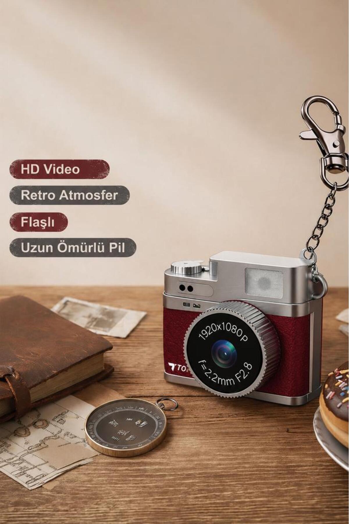 دوربین دیجیتال مینی سلفی ویدیو مینی و لاگ مدل CMR35 با کیفیت 1080P رنگ bordo