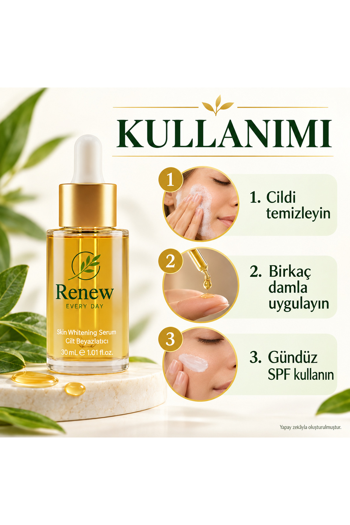 Niacinamide B3 Vitamin Alfa Arbetun Leke Karşıtı Serum 30ml — Alfa30 — تصویر 5 از 6
