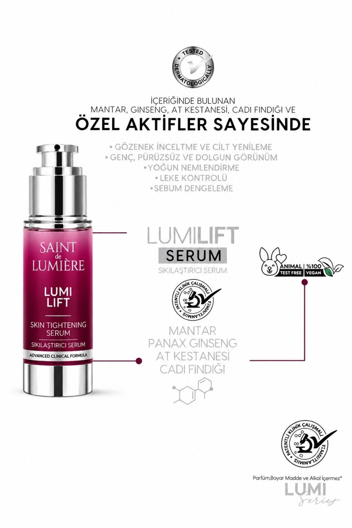 LUMILIFT Gözenek, Siyah Nokta ve Yaşlanma Karşıtı, Dolgunlaştırıcı Serum 30 ml — 68268039 — تصویر 3 از 5
