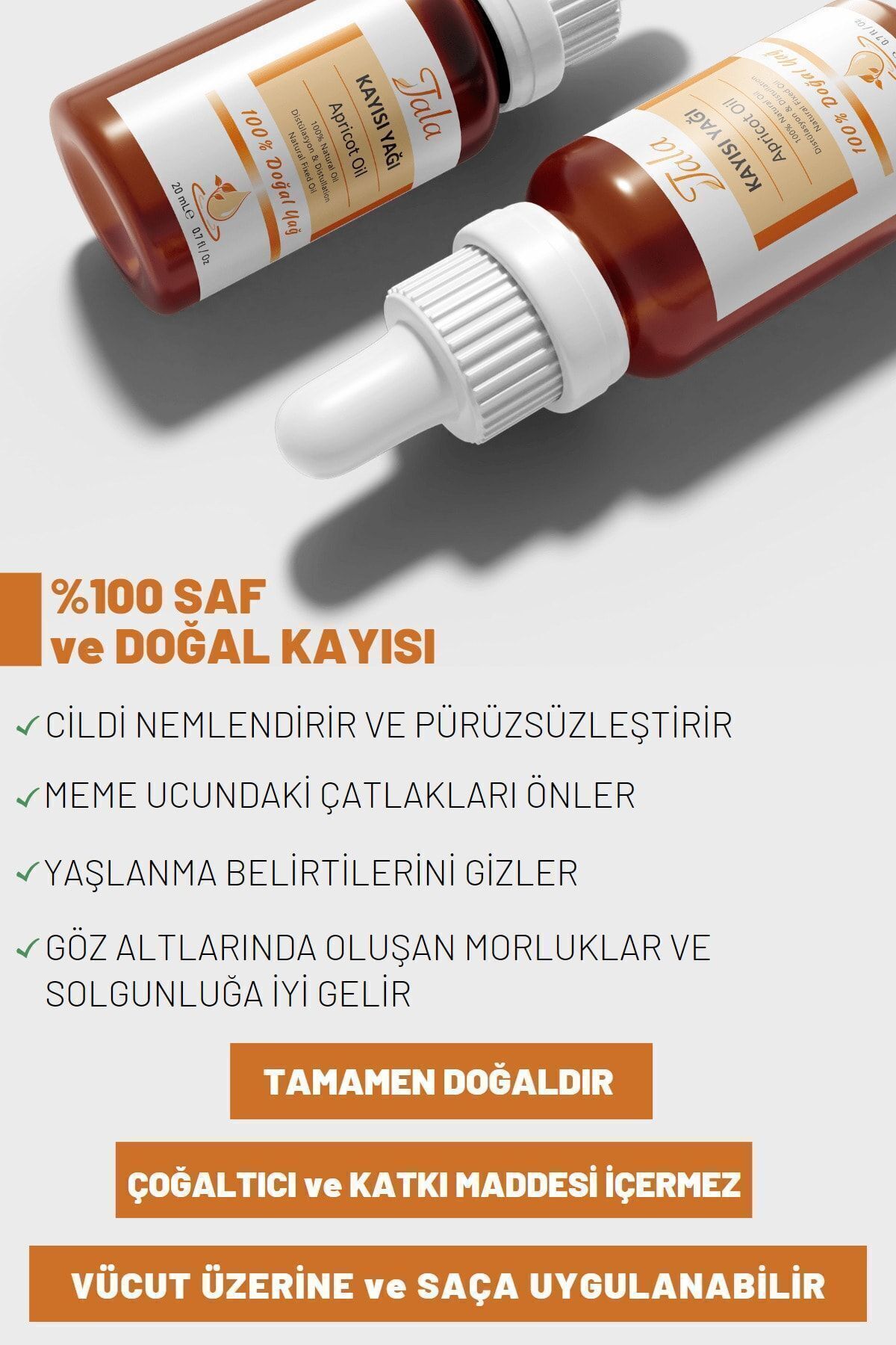 Kayısı Çekirdeği Yağı %100 Saf Ve Doğal Soğuk Sıkım 20 Ml — kayısı — تصویر 7 از 7