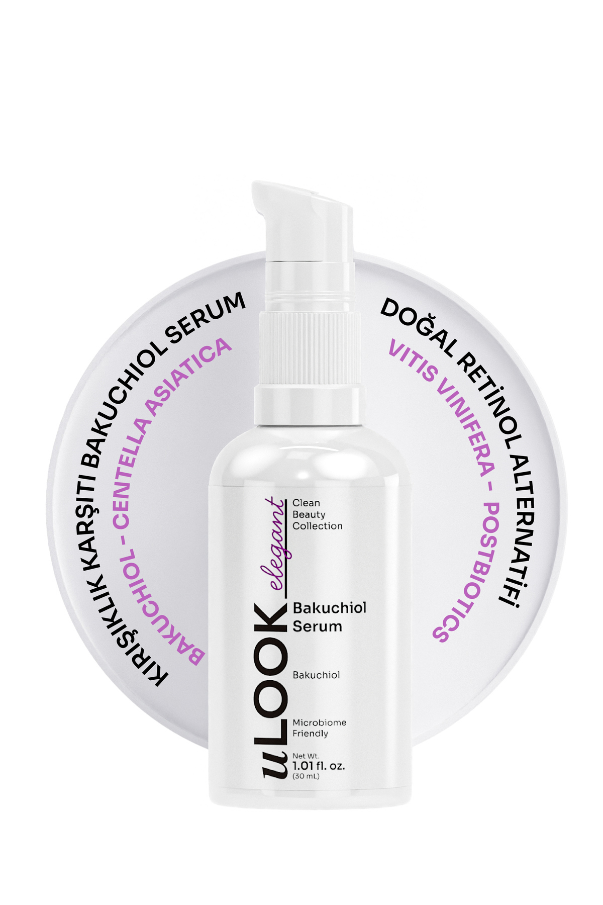 uLOOK Kırışıklık Karşıtı Bakuchiol Serum | Doğal Retinol Alternatifi Yaşlanma Karşıtı Bakım | 30 ml — BAKUCHIOL