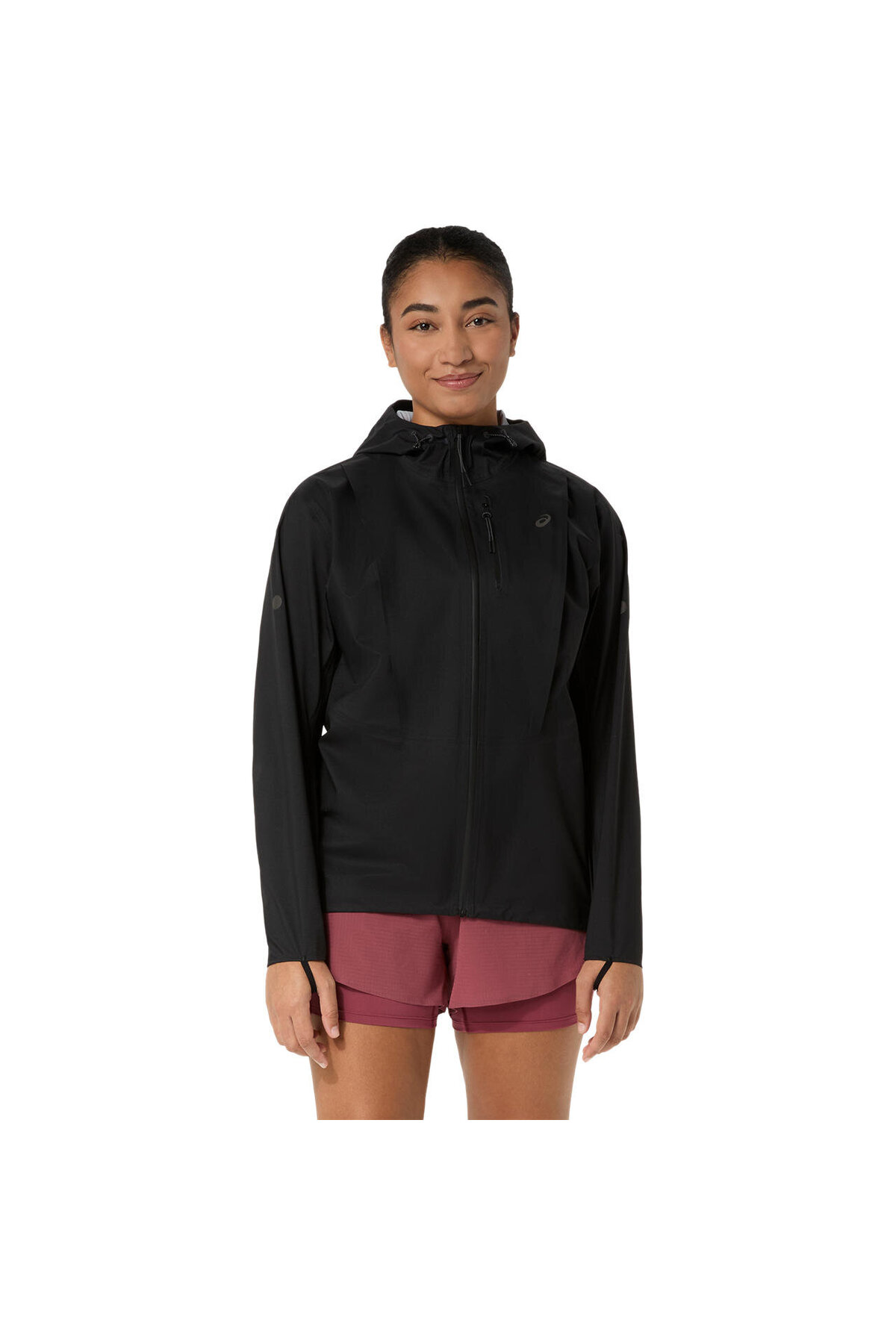 Asics FUJITRAIL ELITE WATERPROOF JACKET Kadın Black/Obsidian Grey