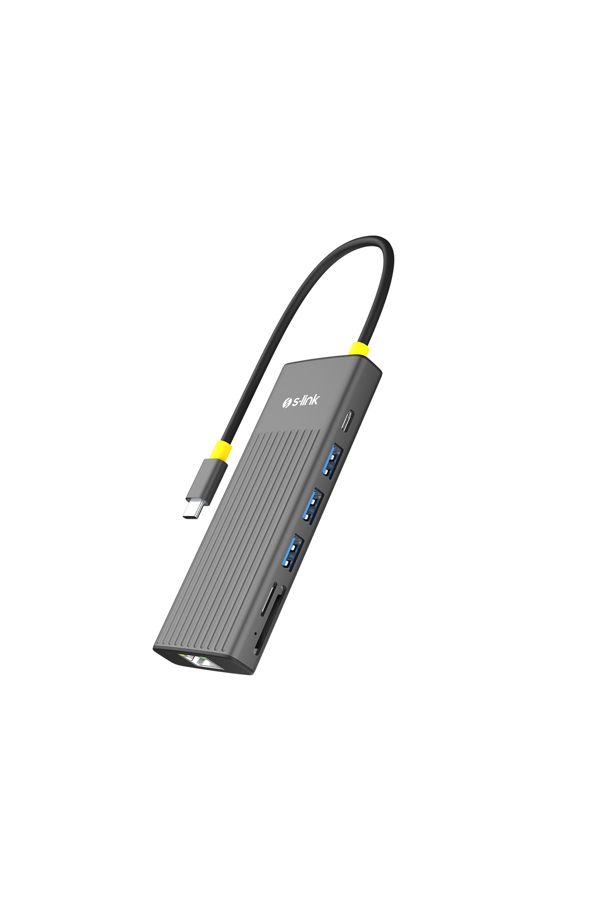 هاب Type C مدل SW-U709 9 در 1 با HDMI 4K 60Hz، 100W PD، RJ45 گیگابیت و 3xUSB 3.2، SD/TF