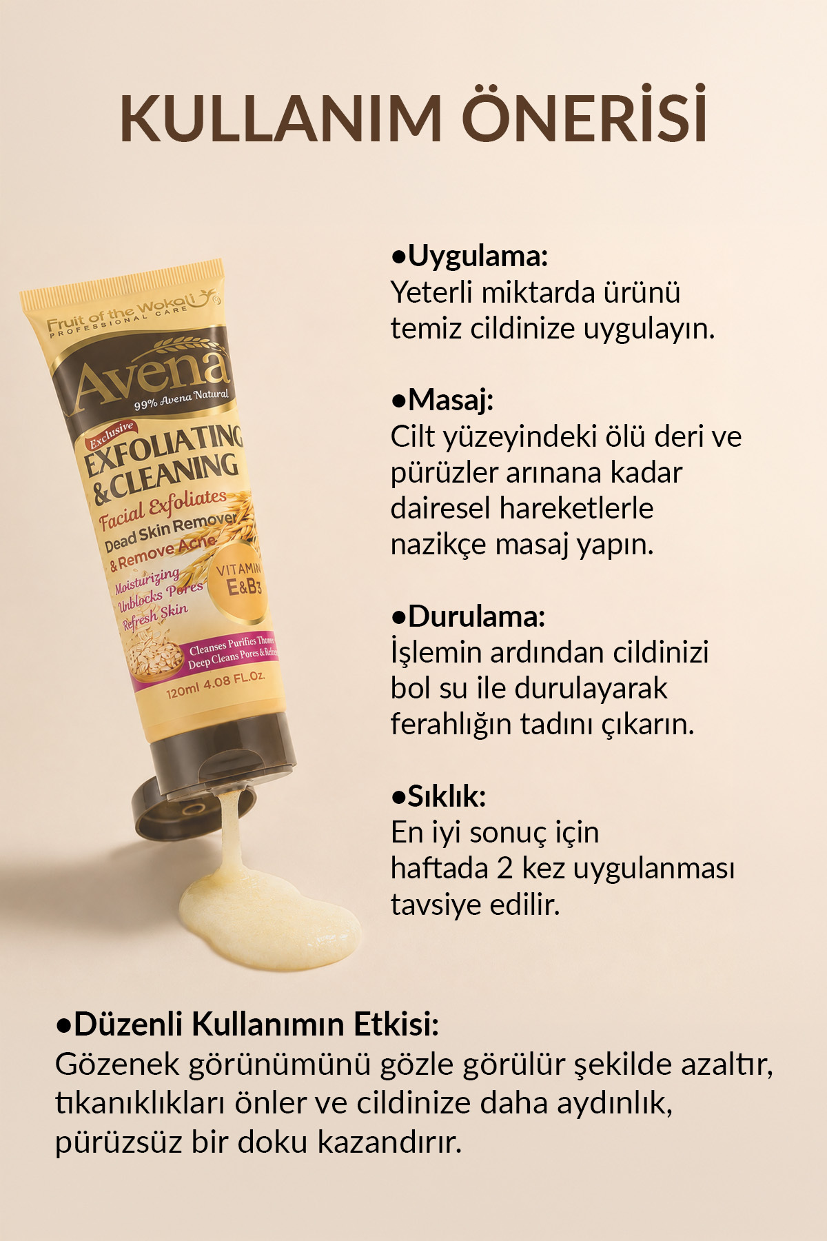 Yulaf Özlü Aydınlatıcı Yüz Peeling Jeli – Gözenek Arındırıcı & Canlandırıcı Jel Peeling — (HA-3107) — تصویر 5 از 5