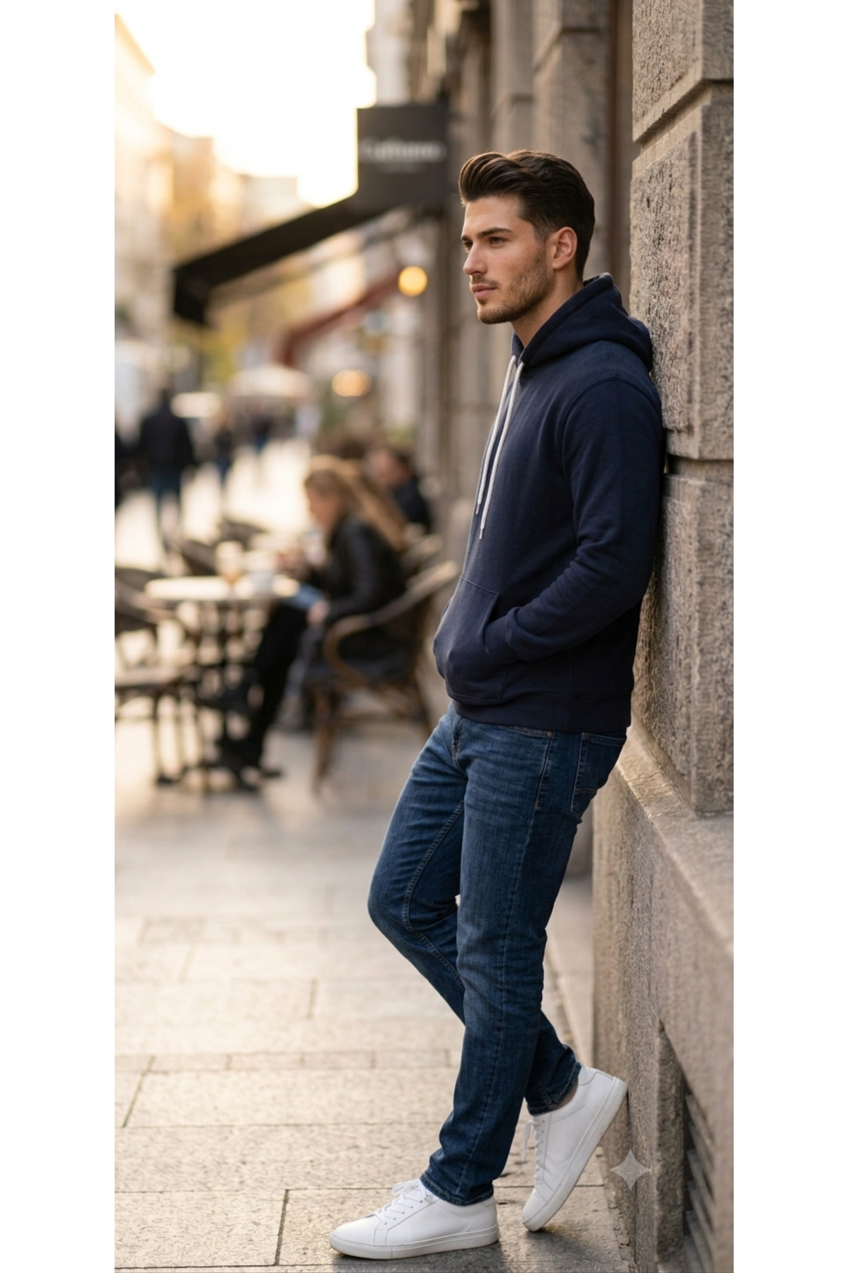 سویشرت جیبی کانگورویی کلاهدار مردانه 2