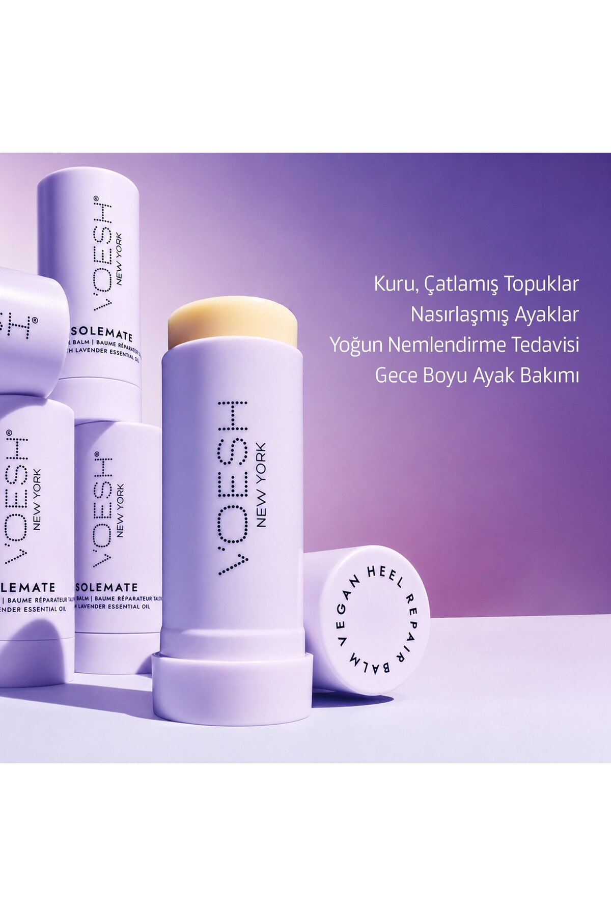 Topuk Onarıcı İkili Set (Nemlendirici Çorap + Topuk Onarıcı Balm) - Lavanta — 818463023906 — تصویر 4 از 7